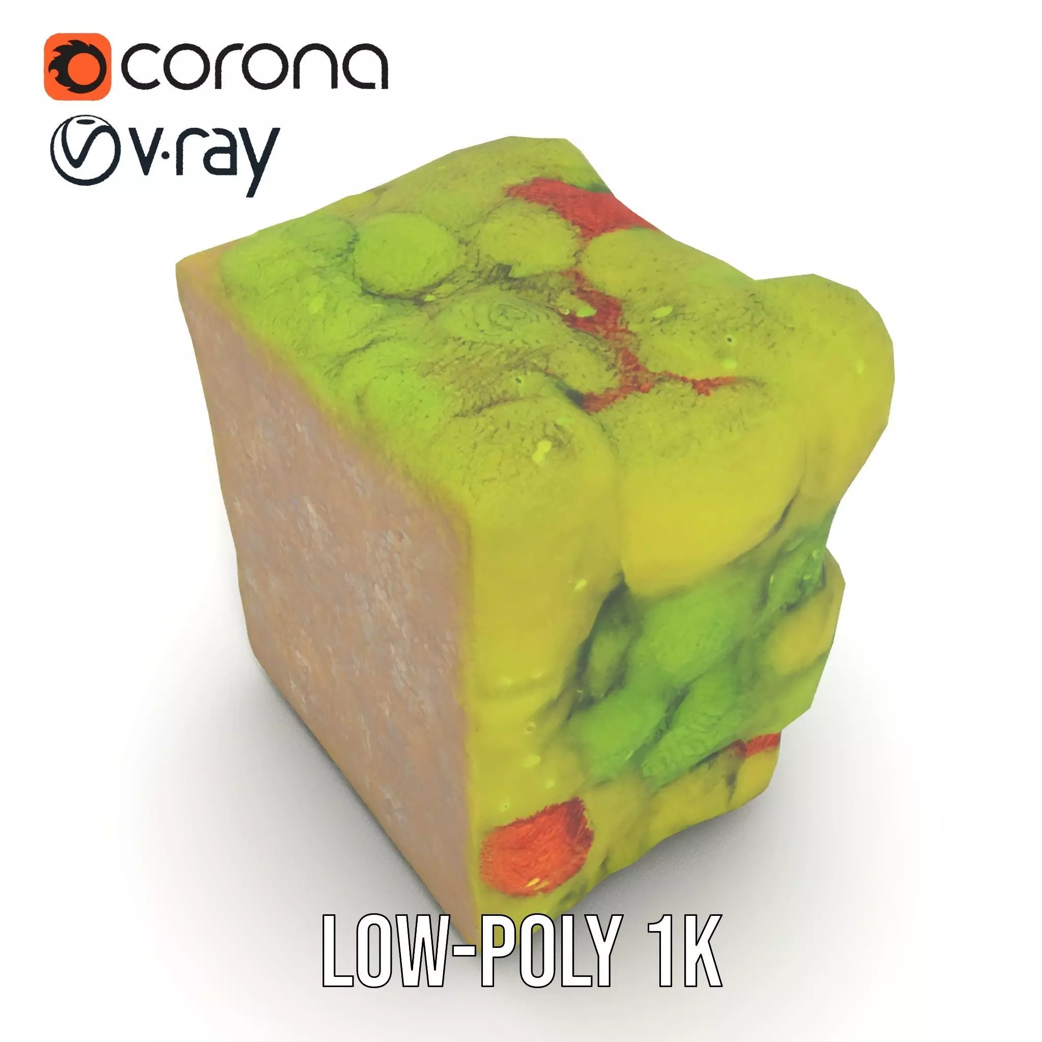 Lush Green Moss model pack Low-poly 3D model_19