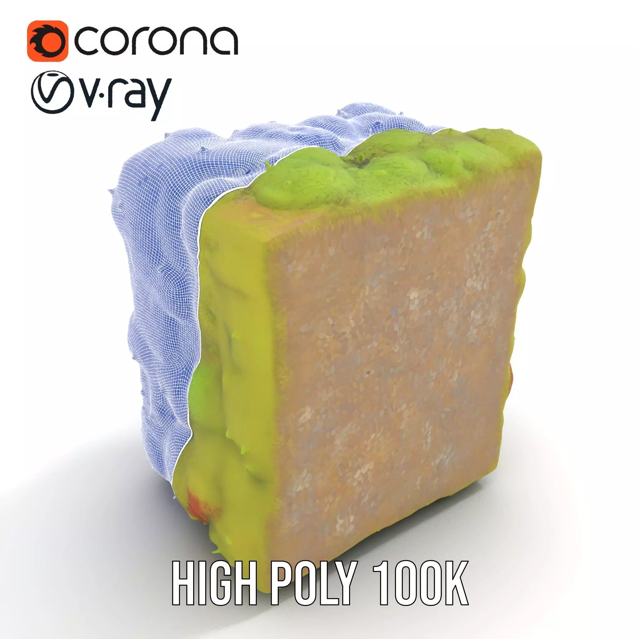 Lush Green Moss model pack Low-poly 3D model_28