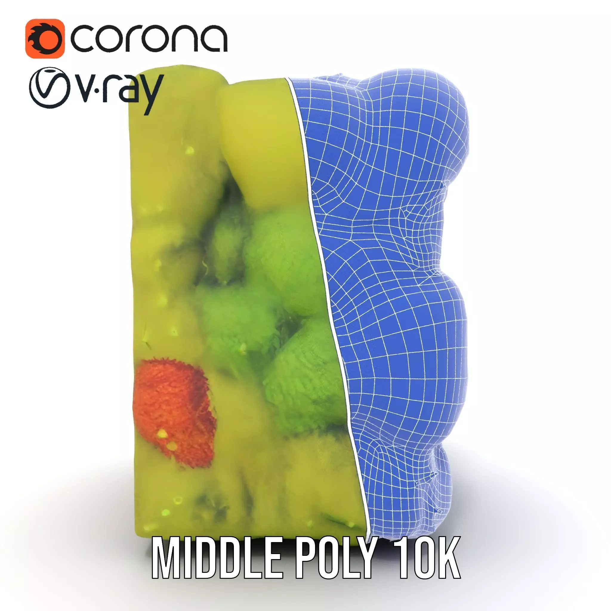 Lush Green Moss model pack Low-poly 3D model_29