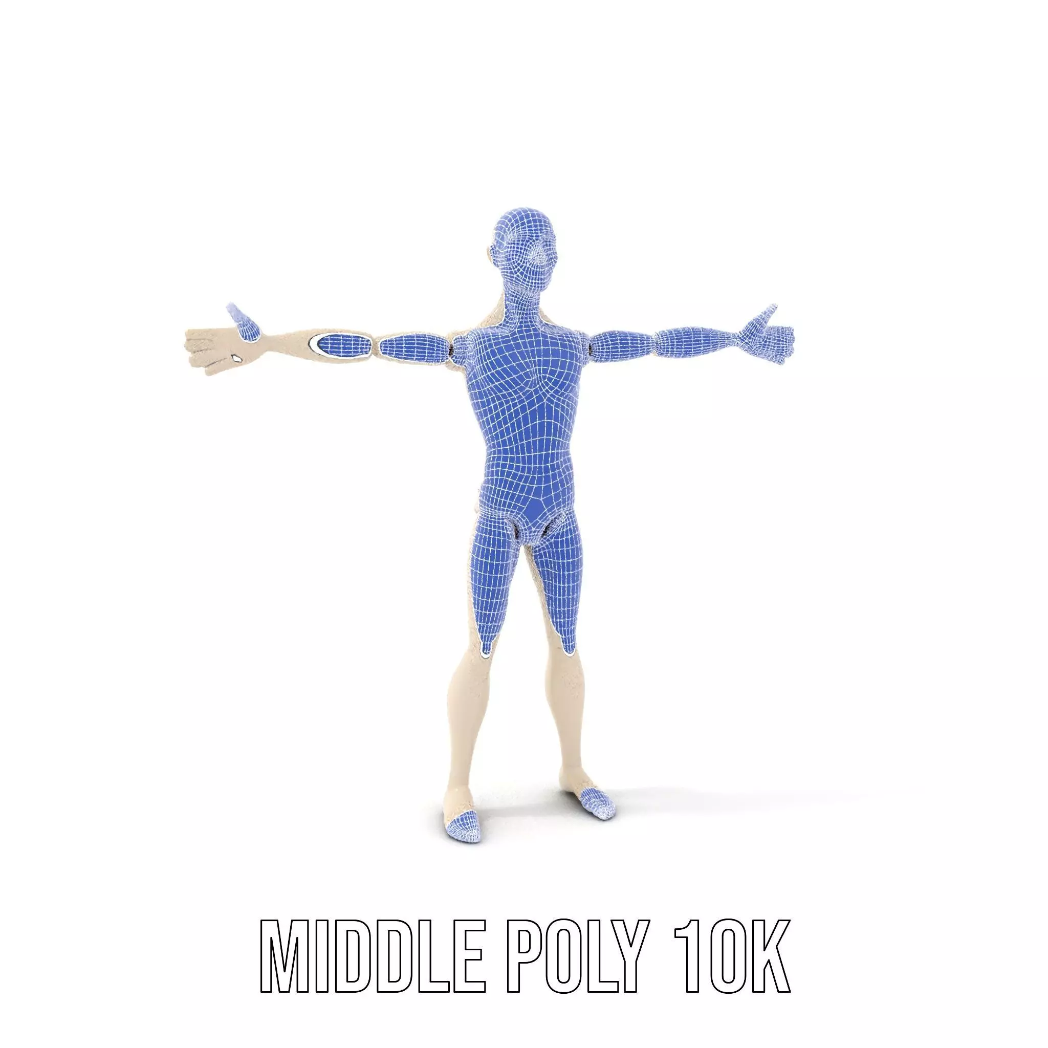 Neutral Pose Mannequin model pack Low-poly 3D model_19