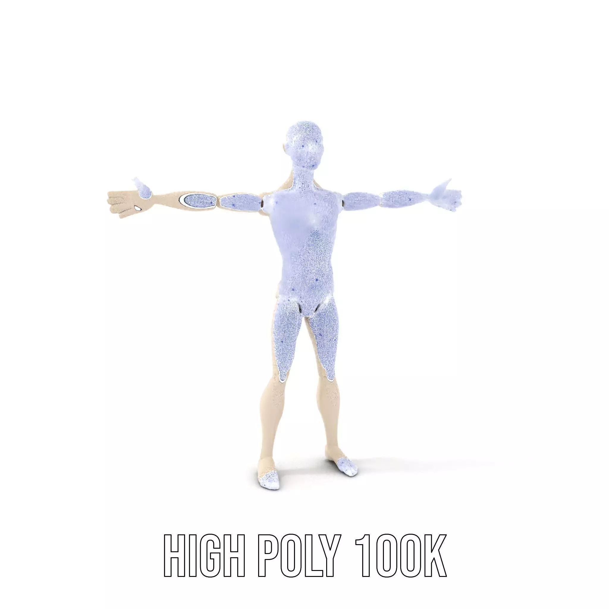 Neutral Pose Mannequin model pack Low-poly 3D model_4
