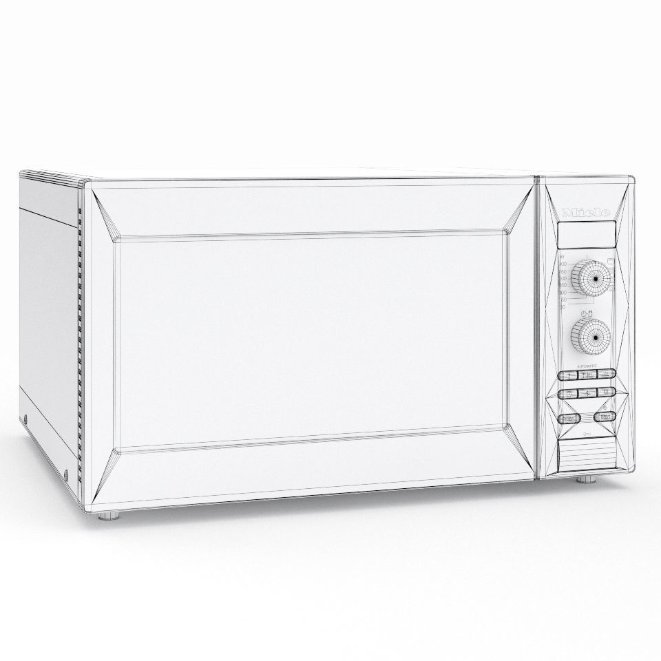 Miele microwave 3D model_2