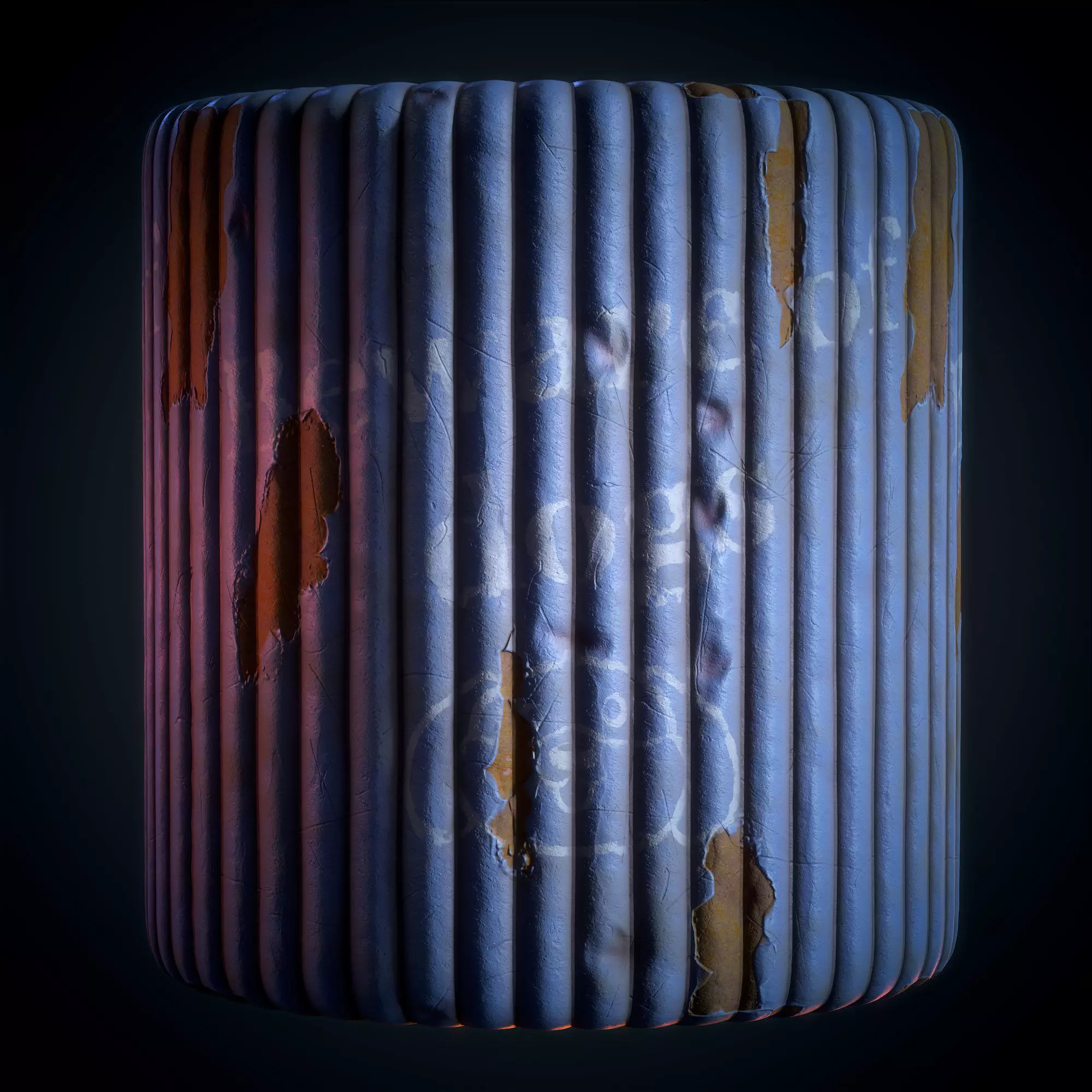 Rusty Metal Sheets - VOL 01 - SBsar - Maps 3D model_13