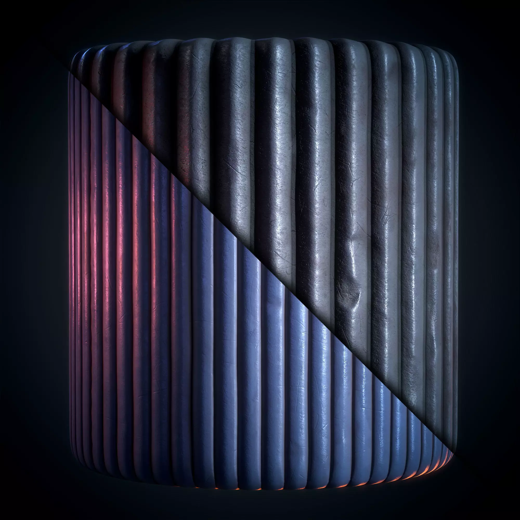 Rusty Metal Sheets - VOL 01 - SBsar - Maps 3D model_7