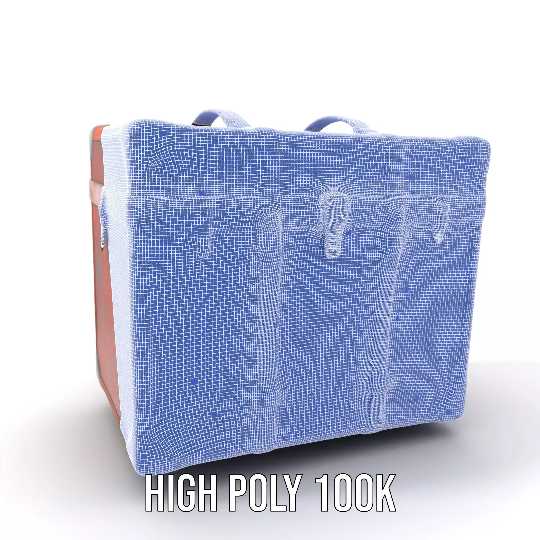 Vintage Leather Trunk model pack Low-poly 3D model_4