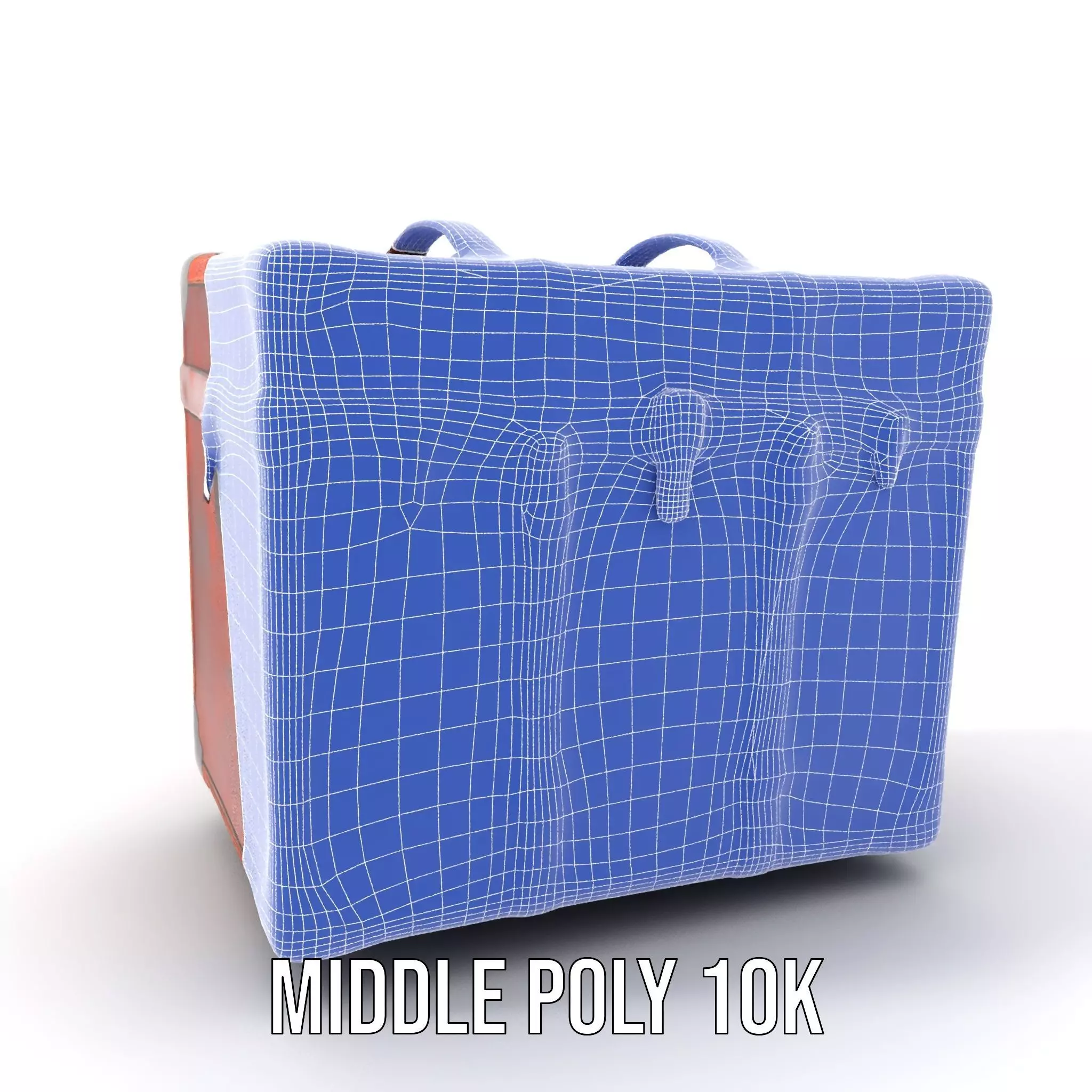 Vintage Leather Trunk model pack Low-poly 3D model_24