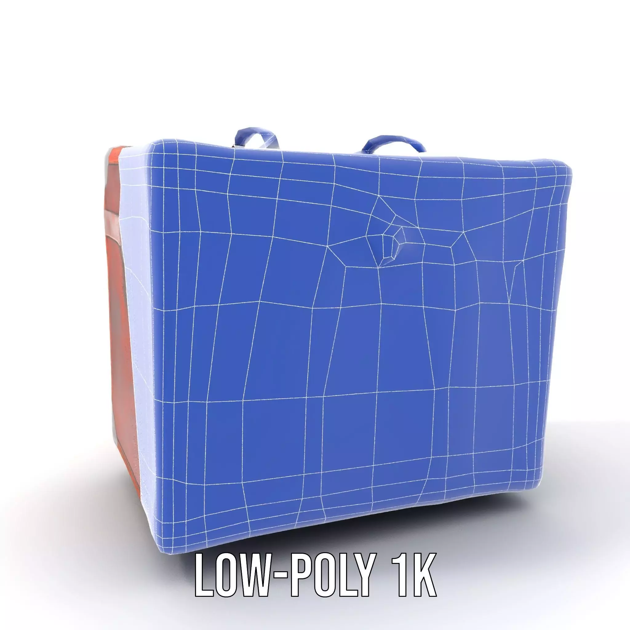 Vintage Leather Trunk model pack Low-poly 3D model_19