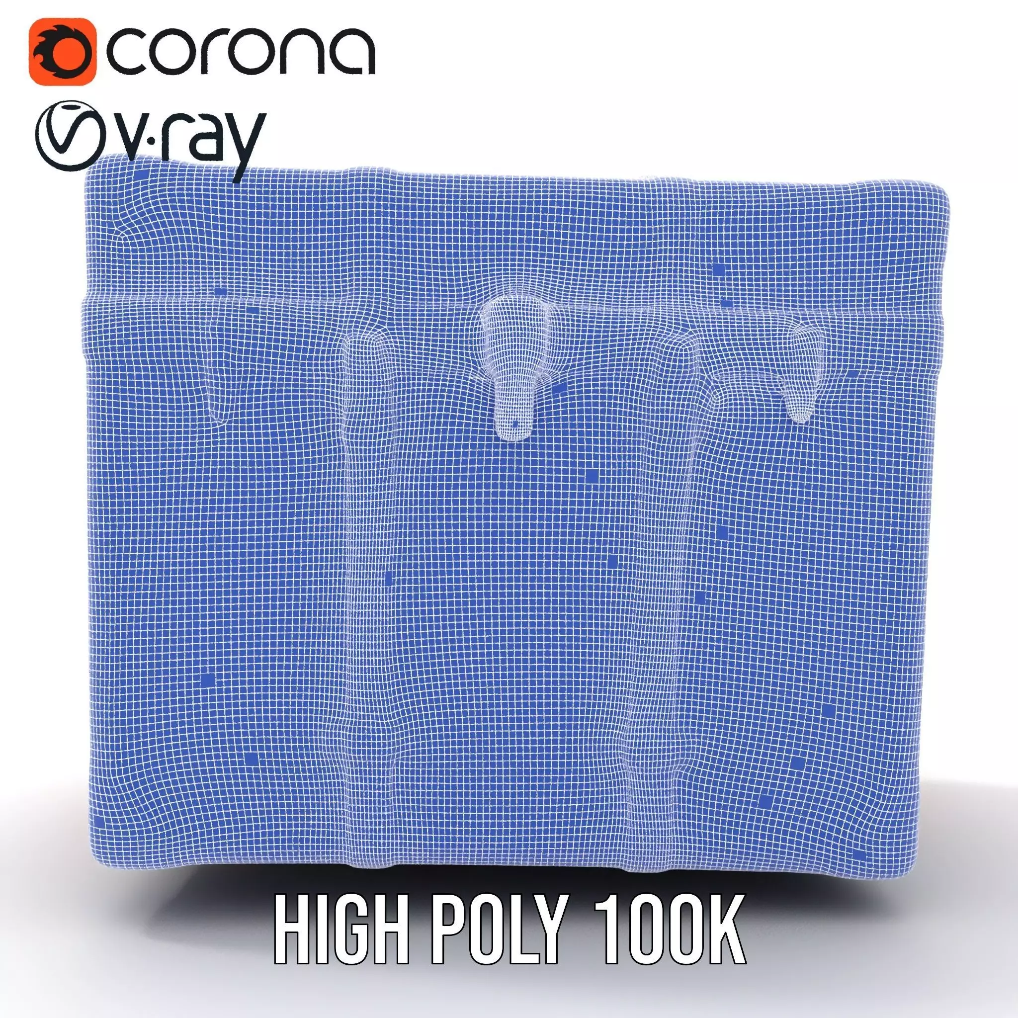 Vintage Leather Trunk model pack Low-poly 3D model_31