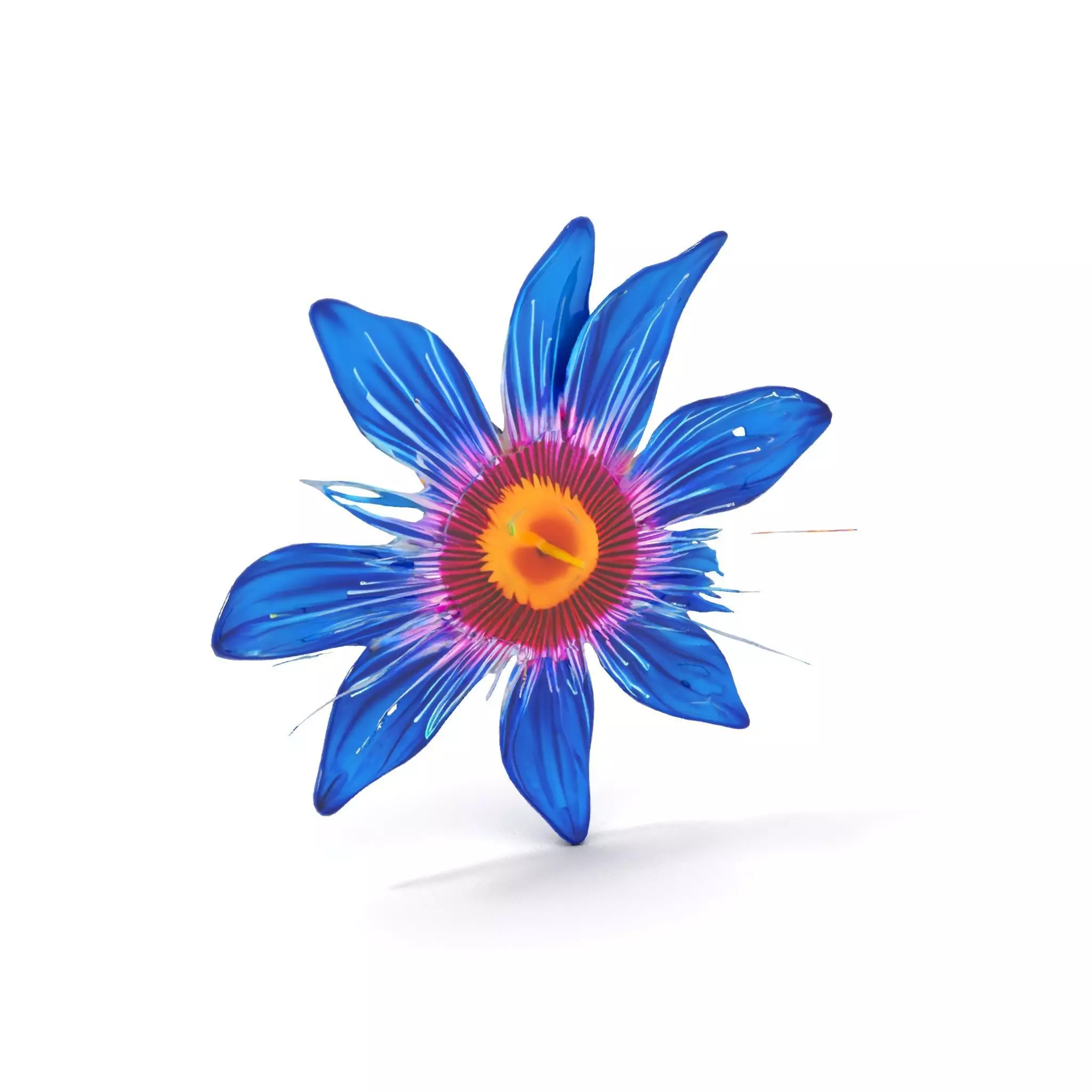 Vivid Blue Blossom model pack Low-poly 3D model_5