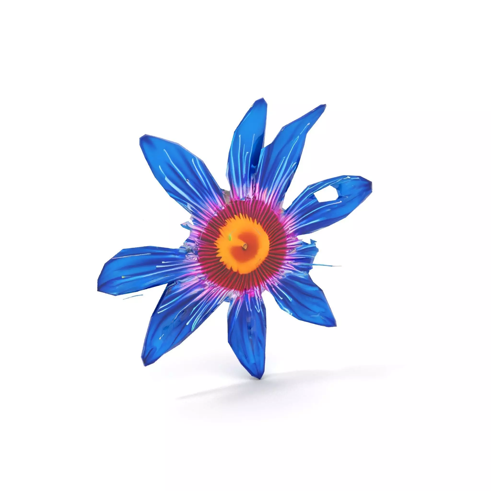 Vivid Blue Blossom model pack Low-poly 3D model_20