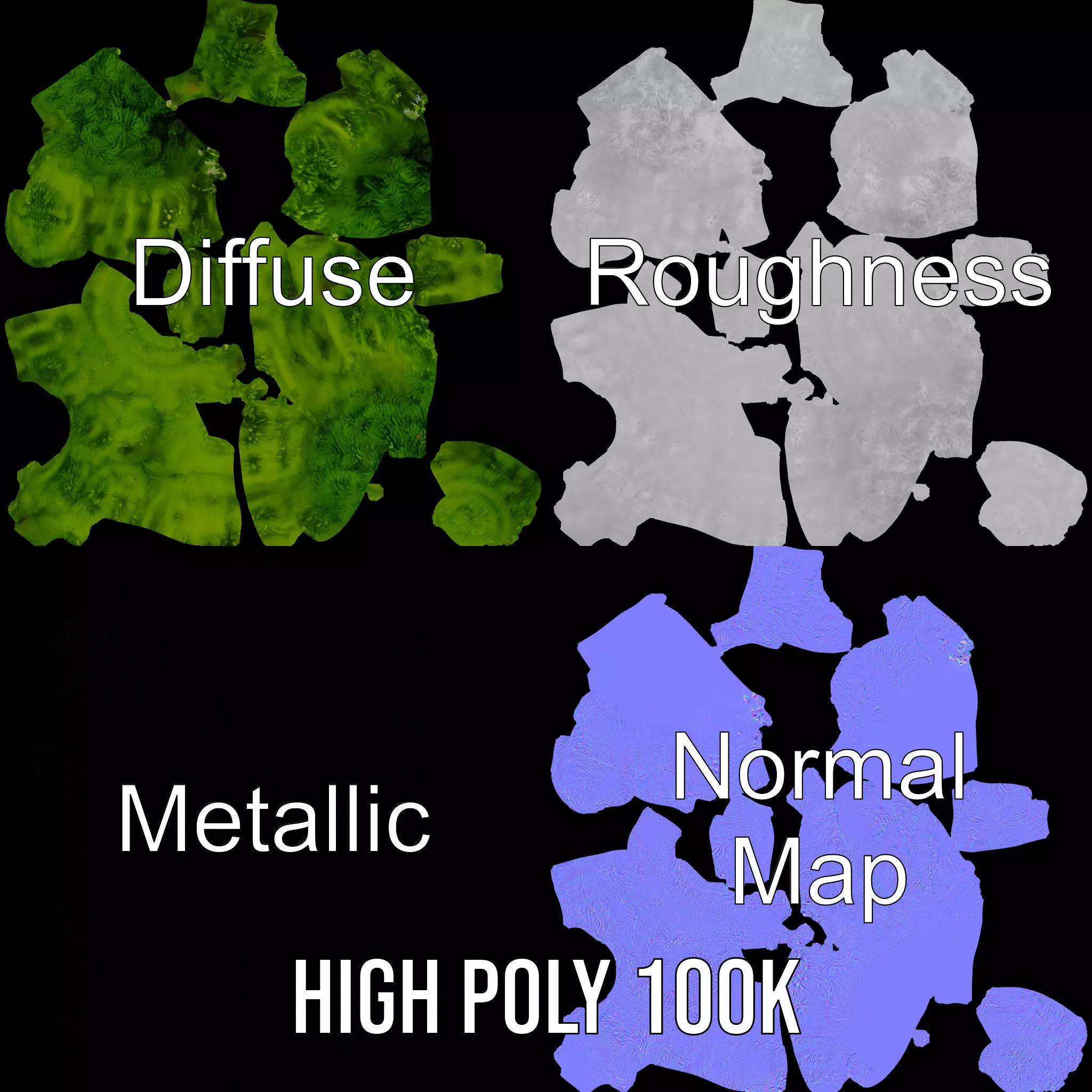 Vibrant Mossy Texture model pack Texture_3