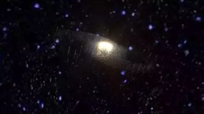 NGC 1365 Barred Spiral Galaxy 3D model