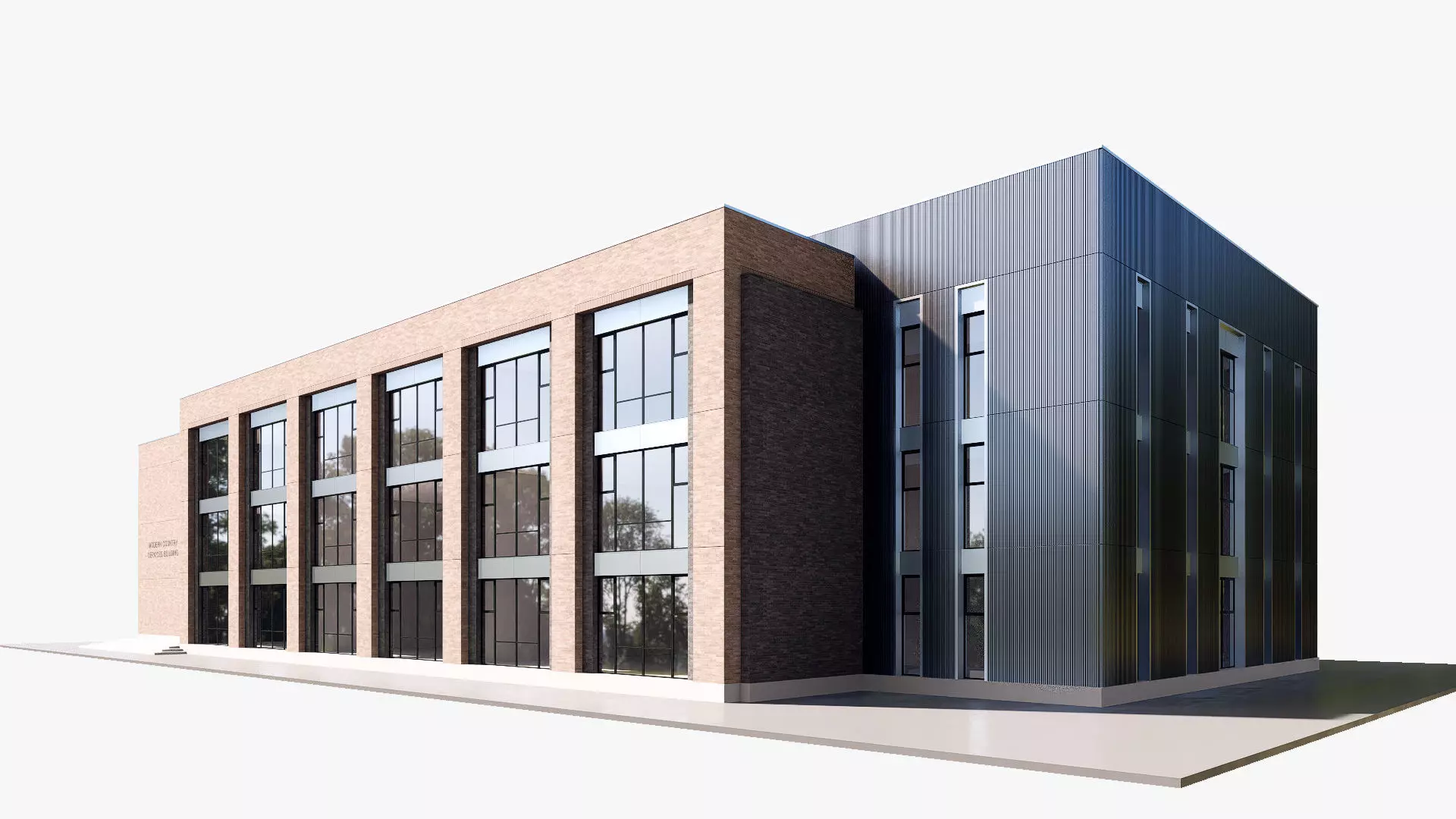 University Low-poly 3D model_1