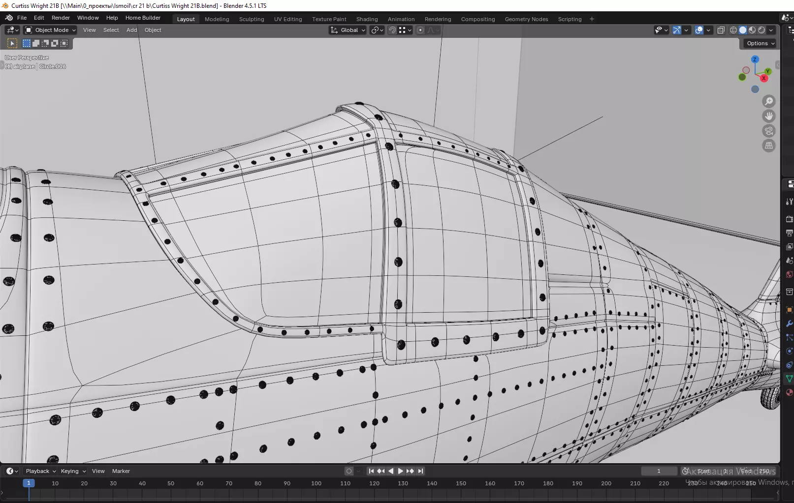 Curtiss Wright 21B 3D model_15