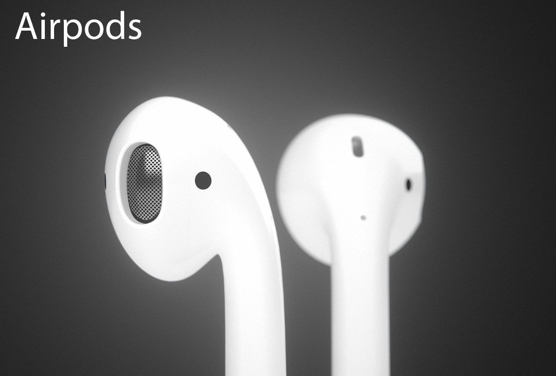 Apple AirPods 3D Model MAX OBJ 3DS MTL