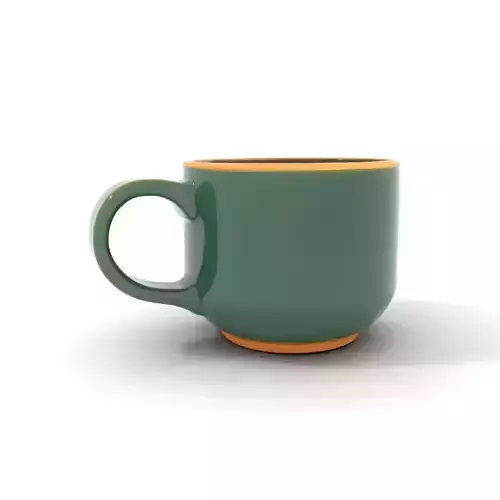 Emerald Ceramic Mug model pack Low-poly 3D model