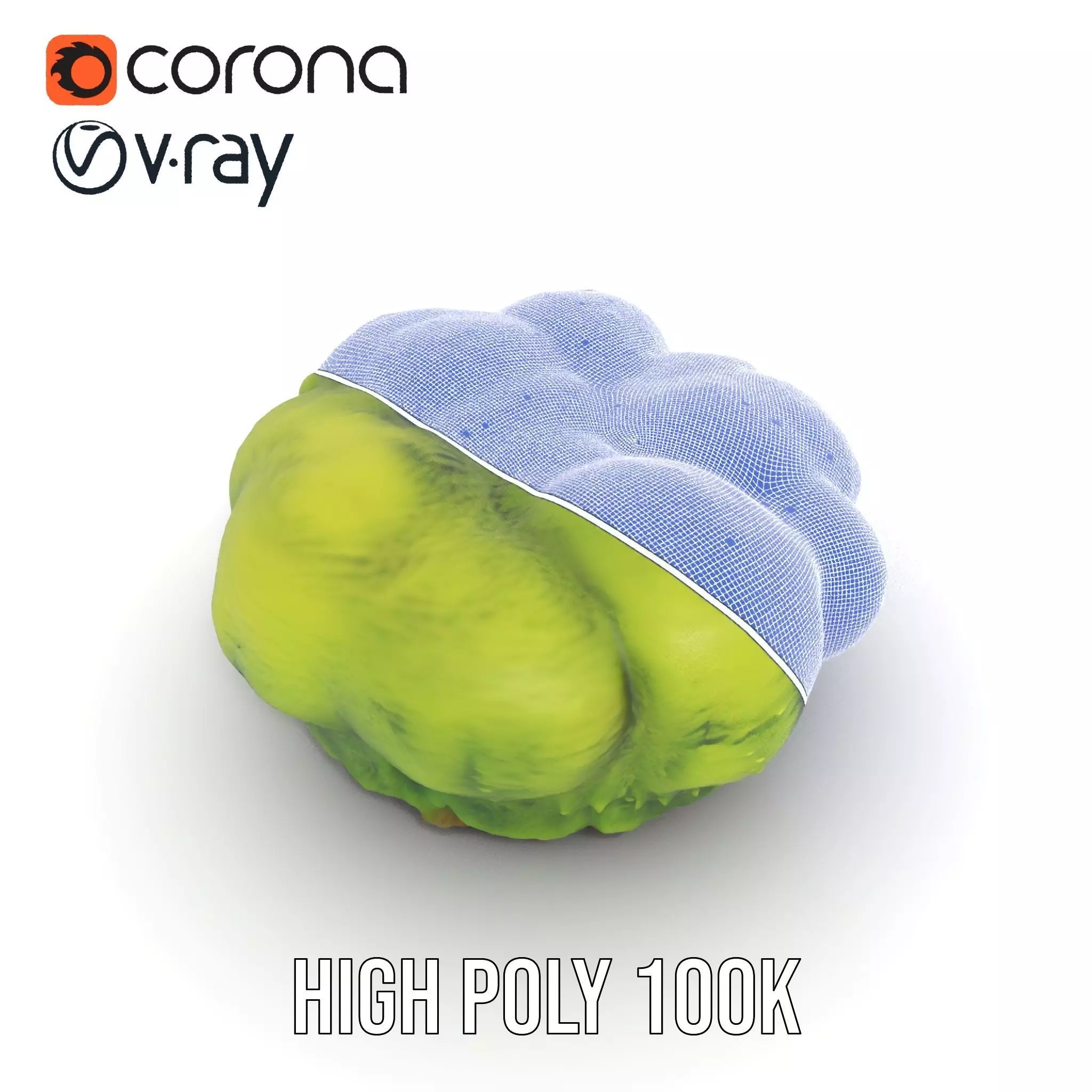 Vibrant Green Moss Clump model pack Low-poly 3D model_23