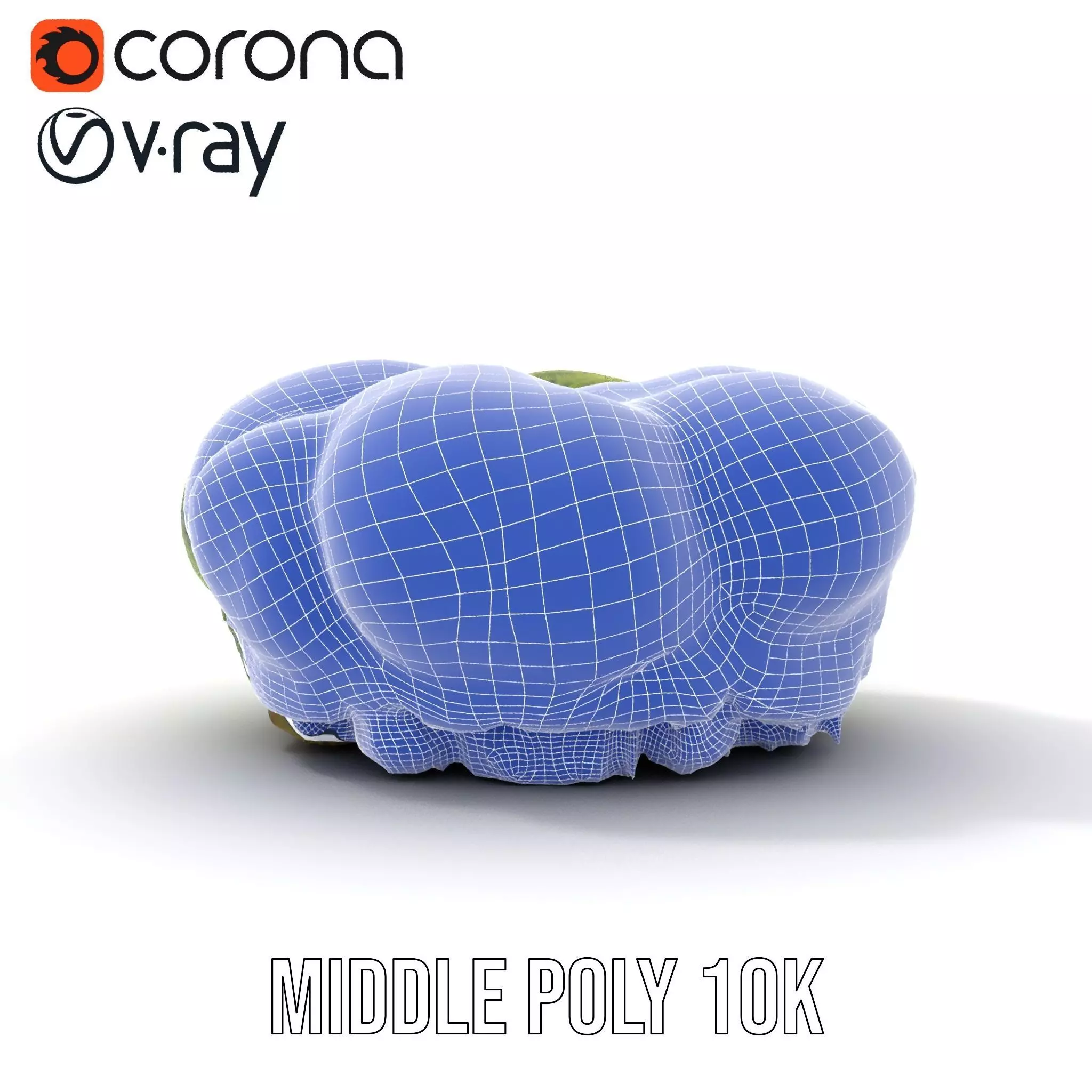 Vibrant Green Moss Clump model pack Low-poly 3D model_21