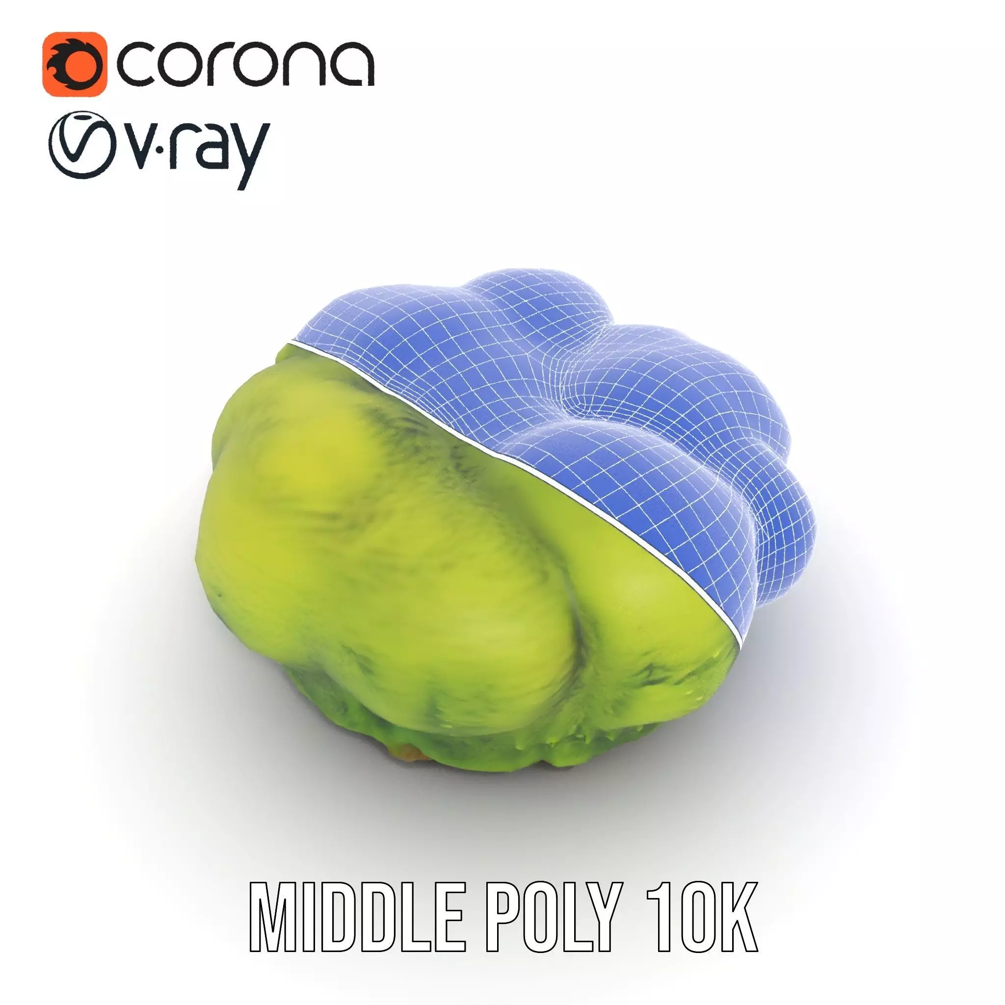 Vibrant Green Moss Clump model pack Low-poly 3D model_19