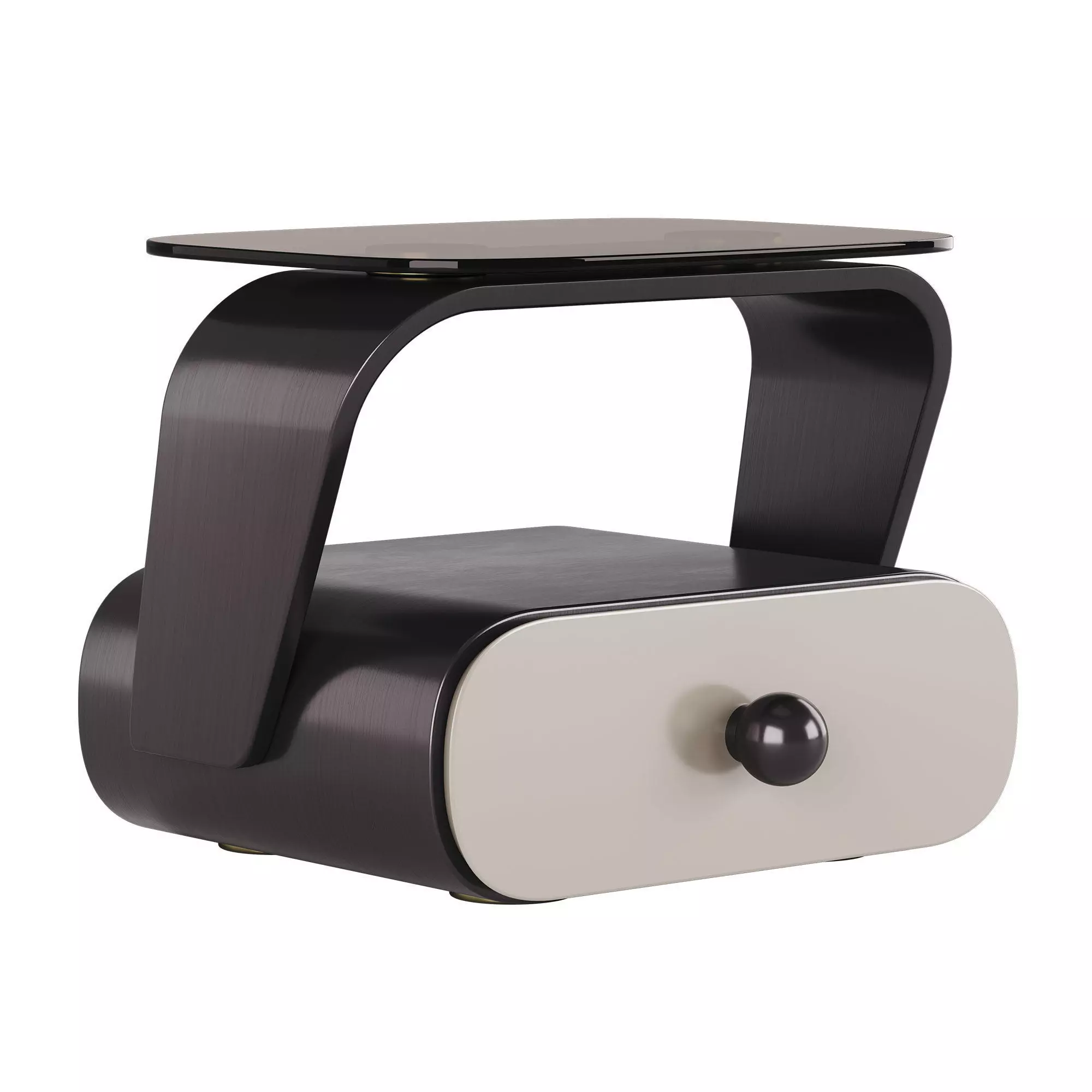 Designer bedside table Cellario 3D model_0