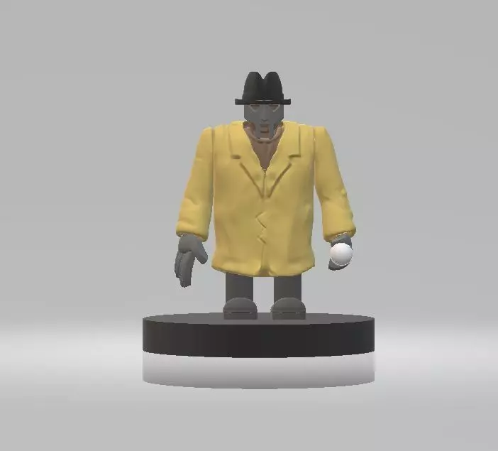 Alle Kappen MF DOOM ACTION TOY 3d printable model 3D print model