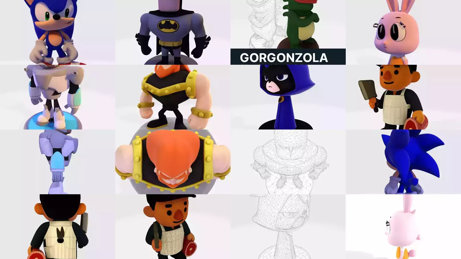 The Ultimate  40 Stylized Models Cute Cartoon 3D Print Pack  3D Model Collection_0