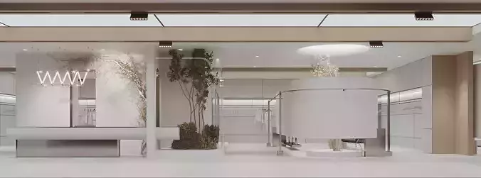 Clothing store 3D model