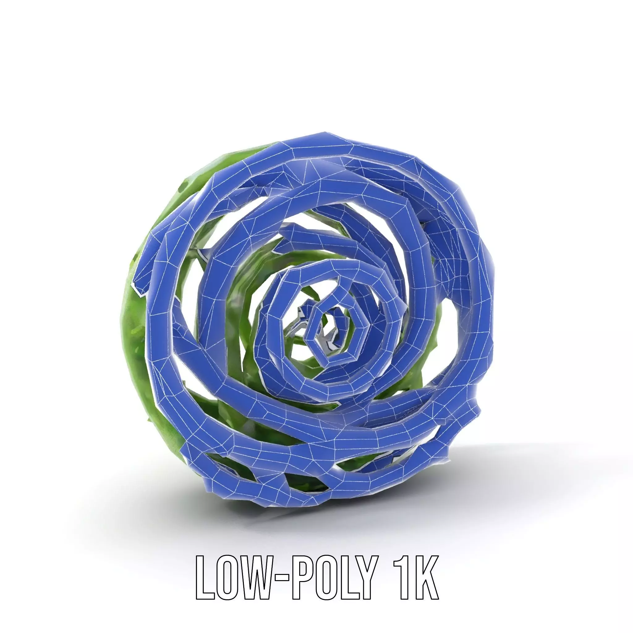 Green Spiral Thorn model pack Low-poly 3D model_12