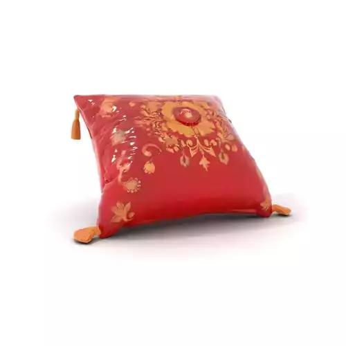 Ornate Red Cushion model pack Low-poly 3D model