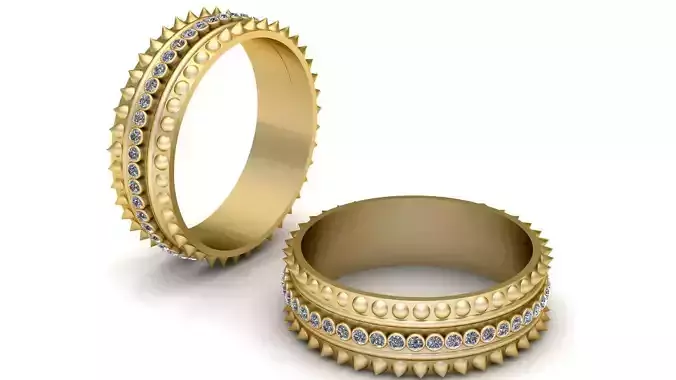 Spartan Crown Band Ring  3D Printable Model