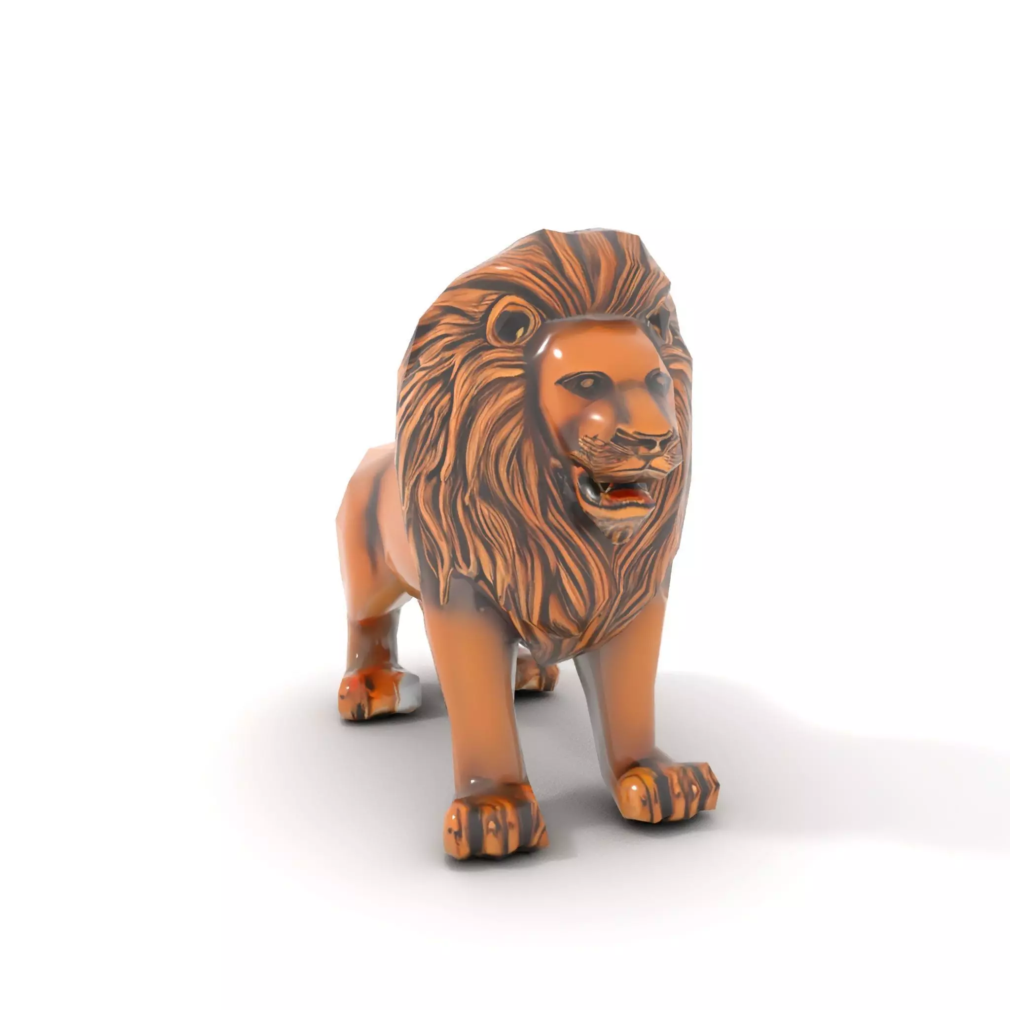 Bronze Lion Sculpture model pack Low-poly 3D model_22