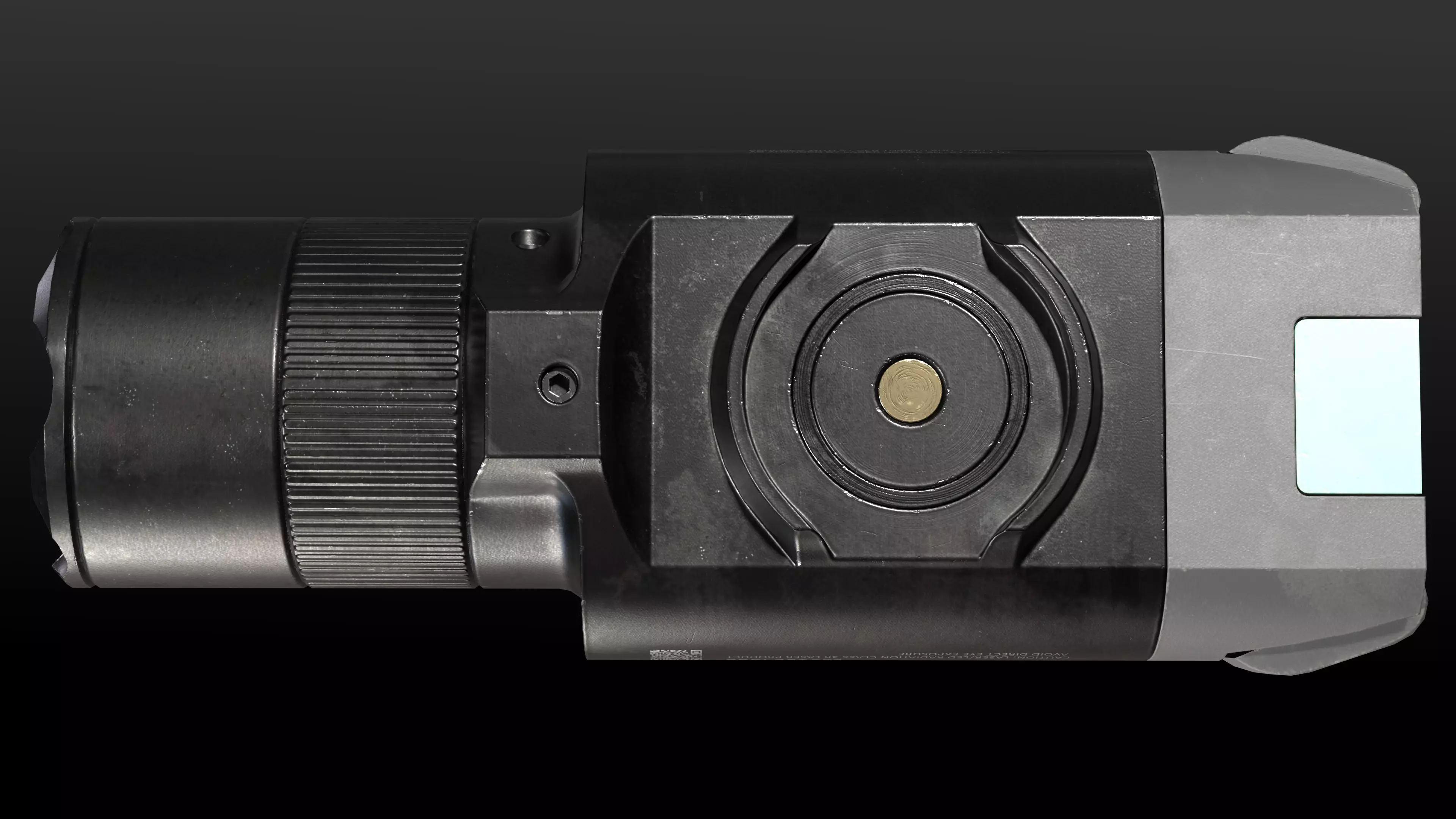 Tactical Flashlight Pro Low-poly 3D model_10