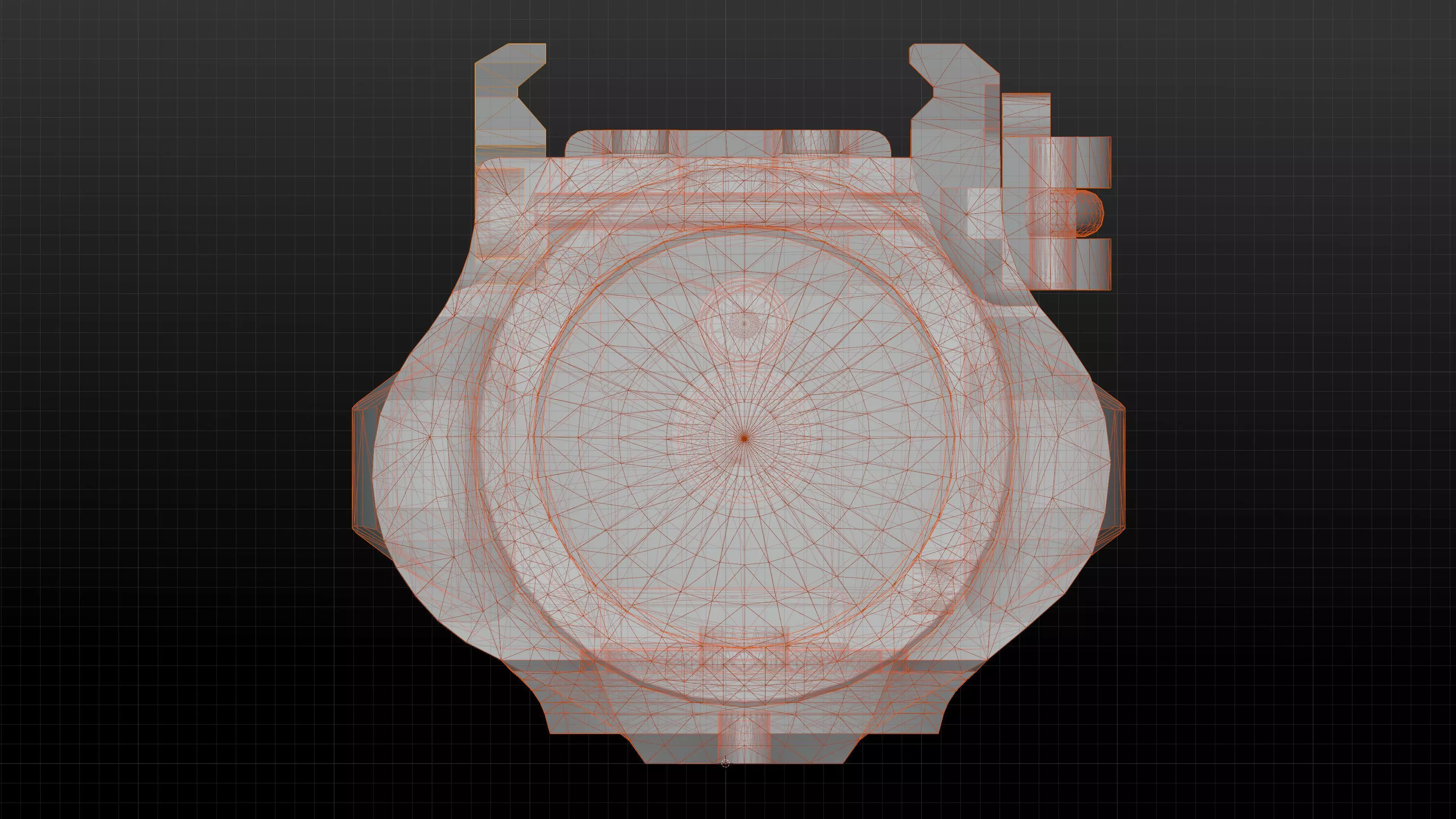 Tactical Flashlight Pro Low-poly 3D model_19