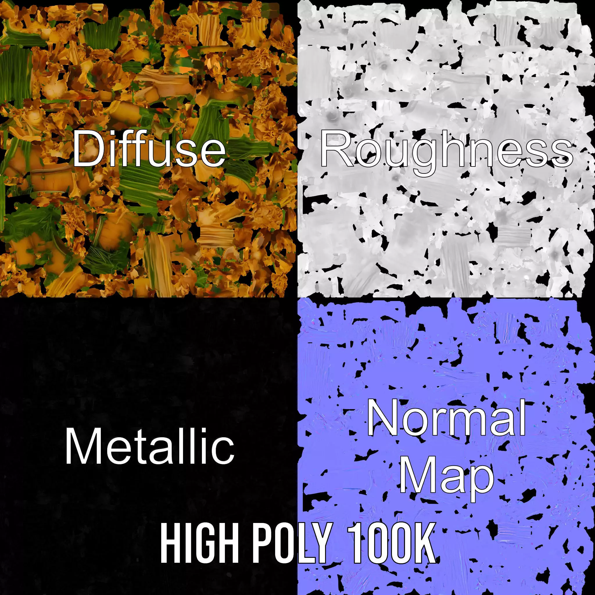 Natural Herb Bundle model pack Low-poly 3D model_3