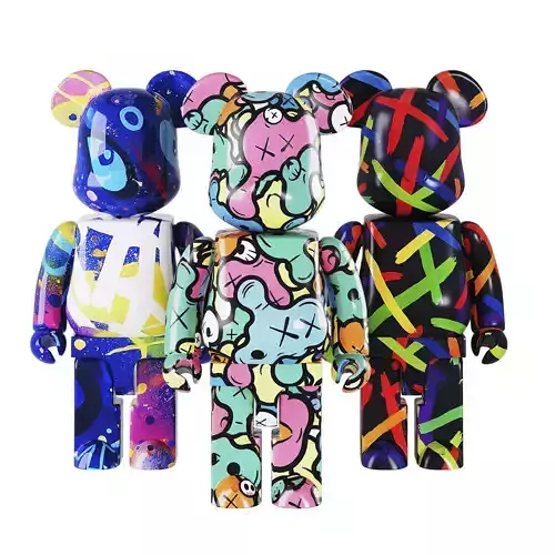 Bearbrick Pop-Art  Street-Art Low-poly 3D model