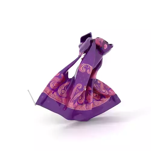 Elegant Paisley Scarf model pack Texture