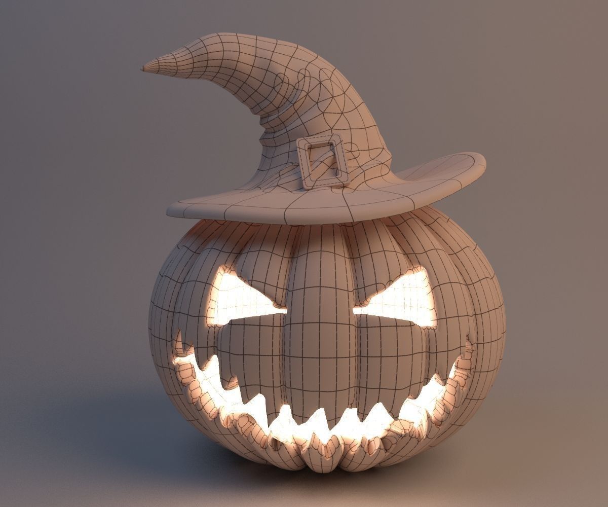 Helloween pumpkin 3D model_1