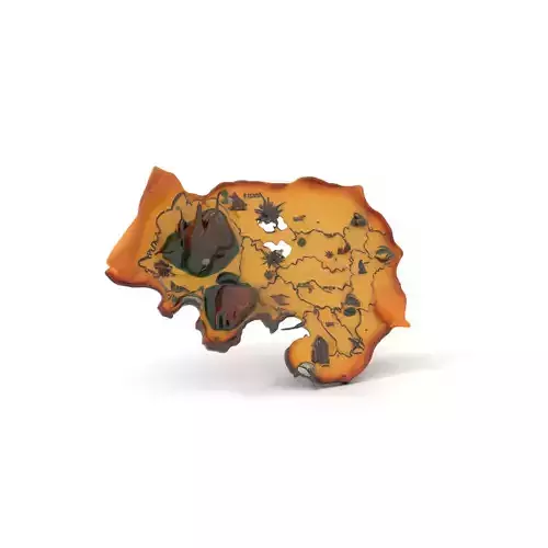 Fantasy Terrain Map model pack Low-poly 3D model