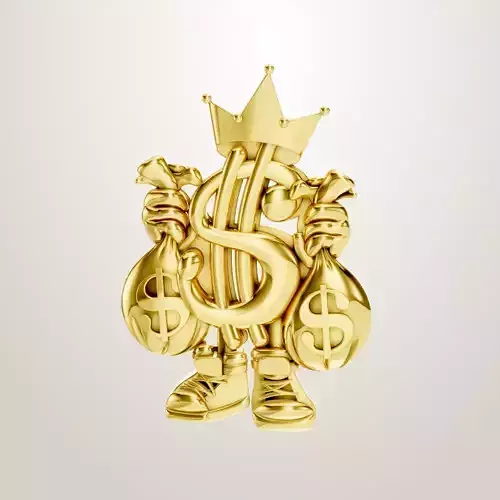 Money King SVG US Dollar Sign Money Bag Rich Hipster