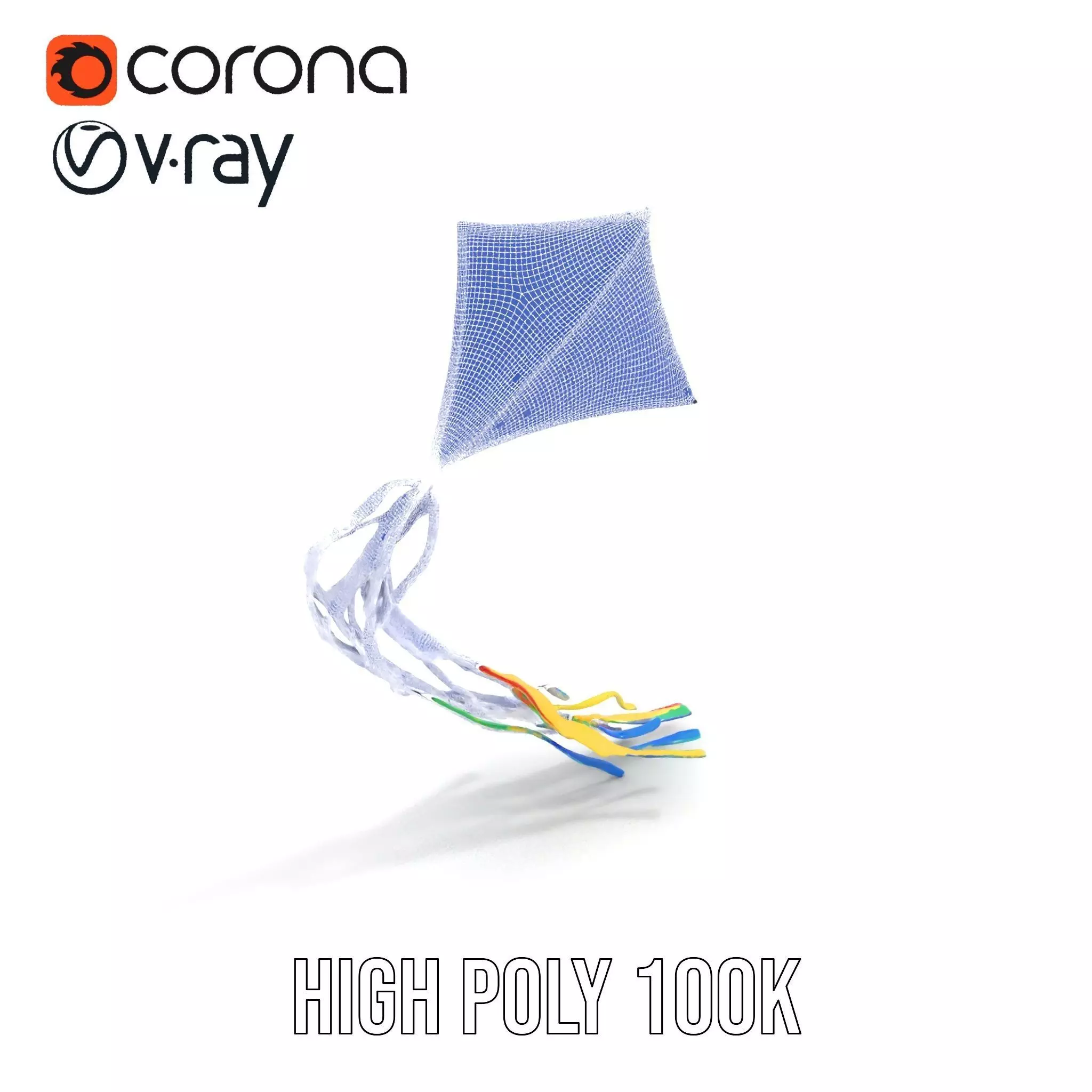 Vivid Sky Kite model pack Low-poly 3D model_32