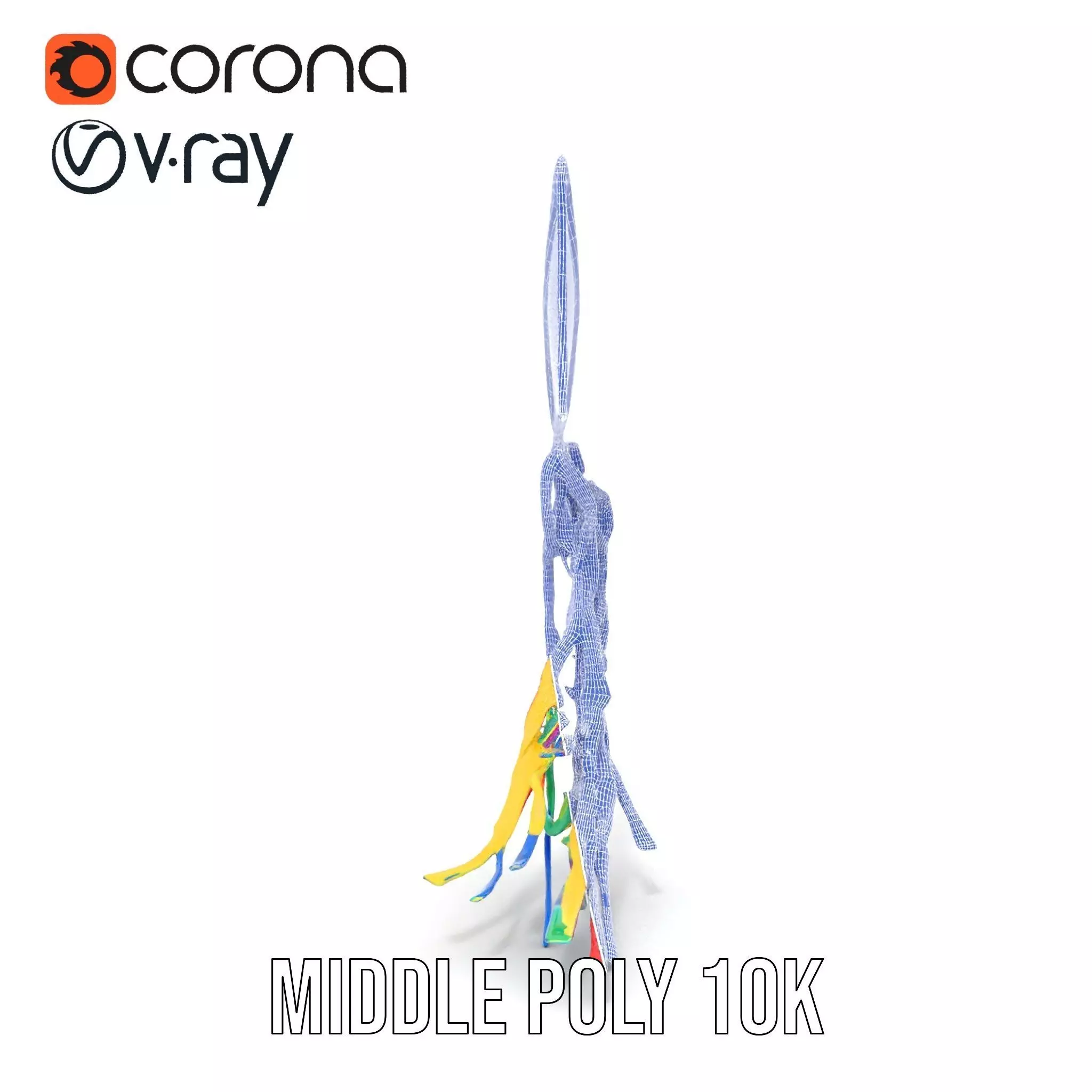 Vivid Sky Kite model pack Low-poly 3D model_30