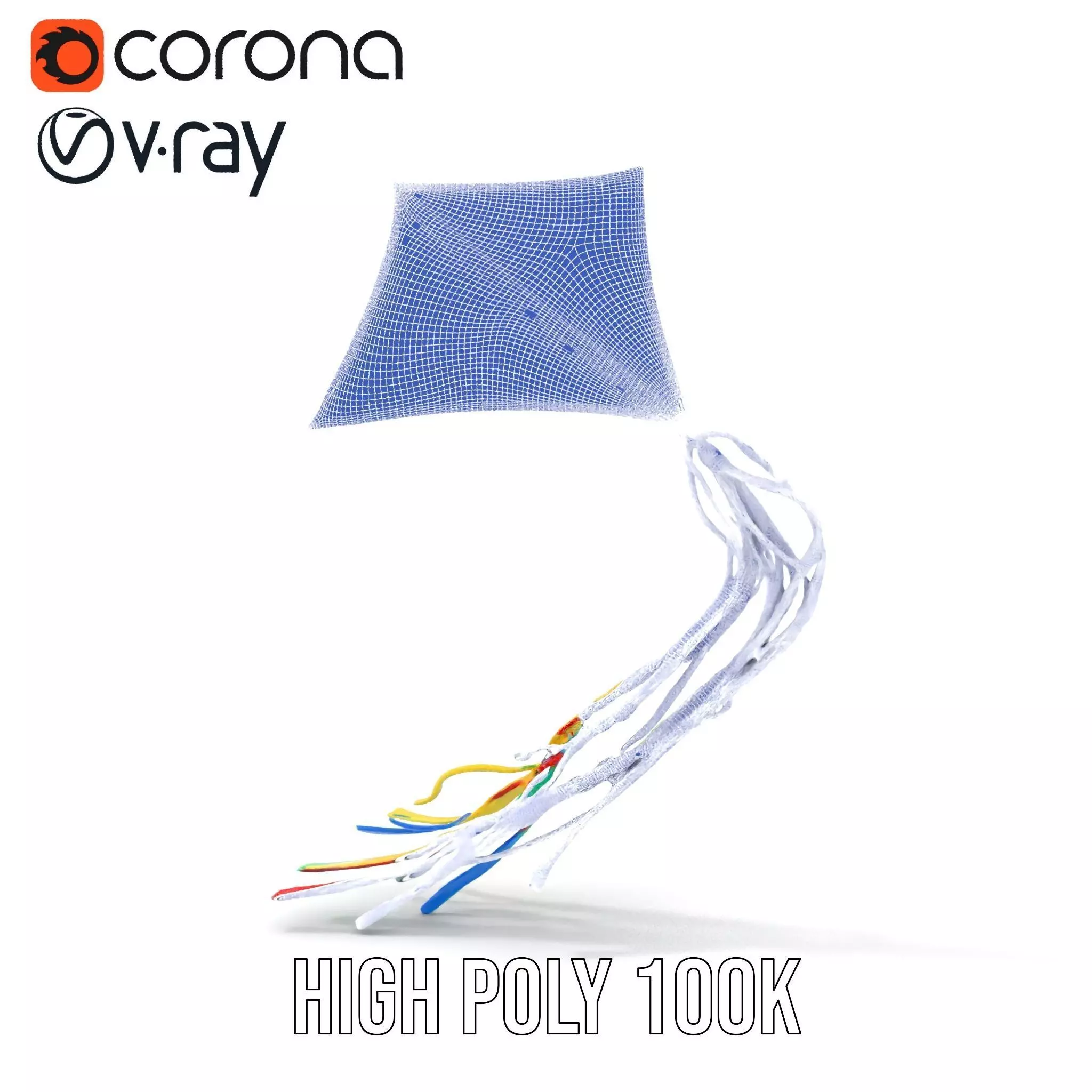 Vivid Sky Kite model pack Low-poly 3D model_29