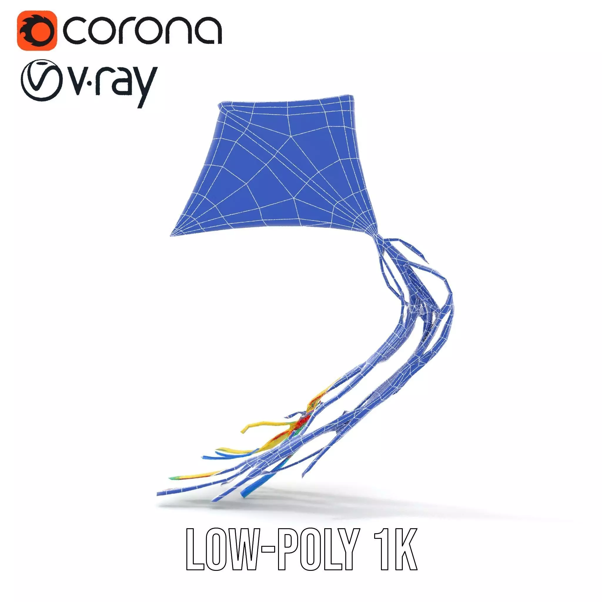 Vivid Sky Kite model pack Low-poly 3D model_25