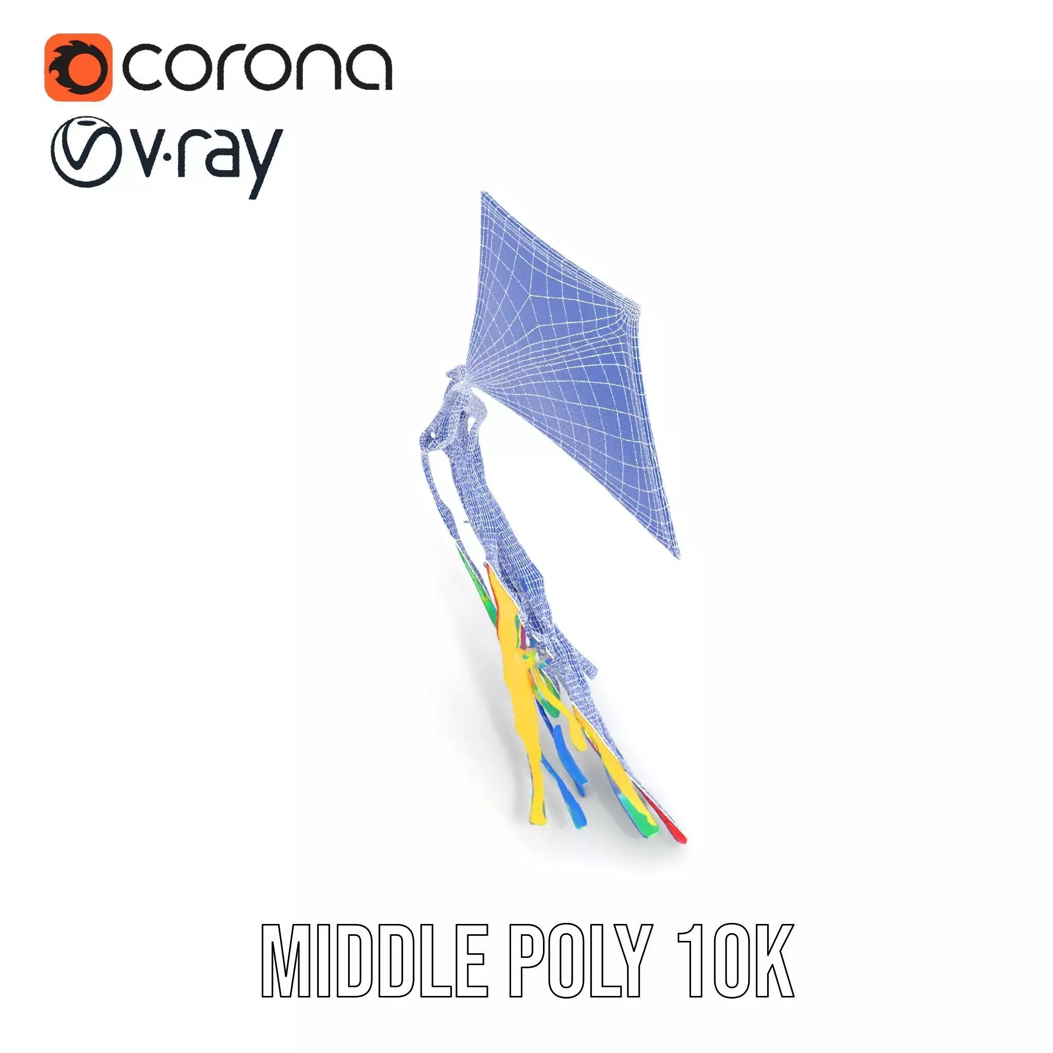 Vivid Sky Kite model pack Low-poly 3D model_24