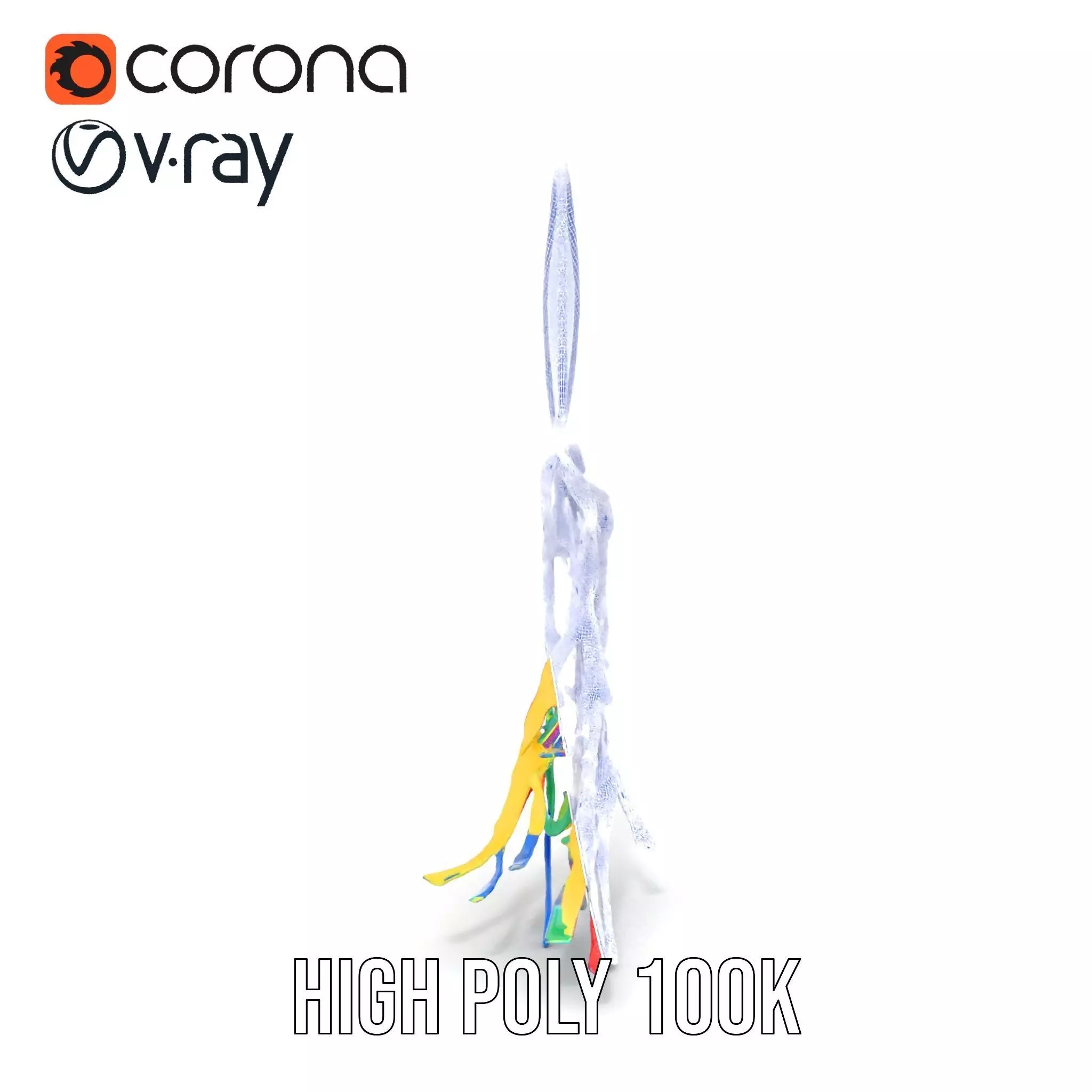 Vivid Sky Kite model pack Low-poly 3D model_33