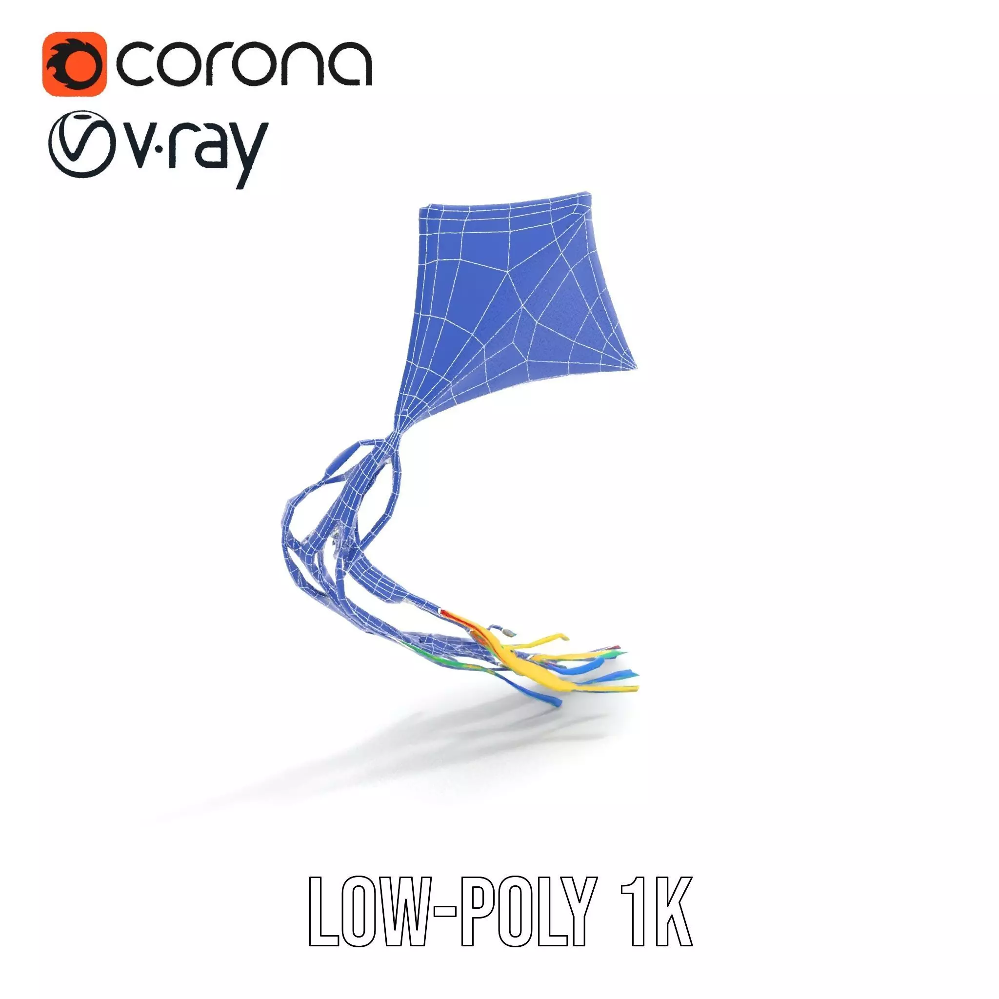 Vivid Sky Kite model pack Low-poly 3D model_19