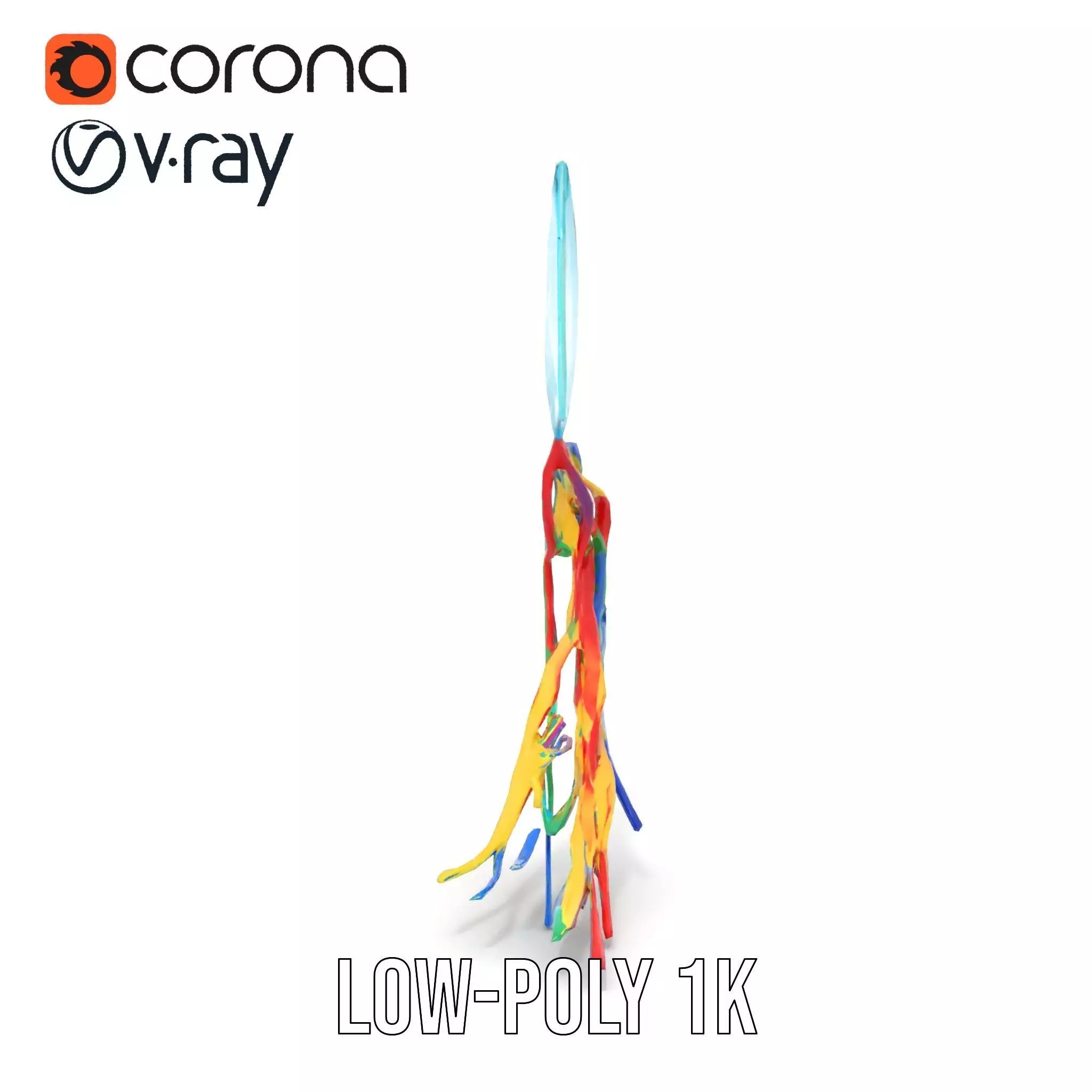 Vivid Sky Kite model pack Low-poly 3D model_22