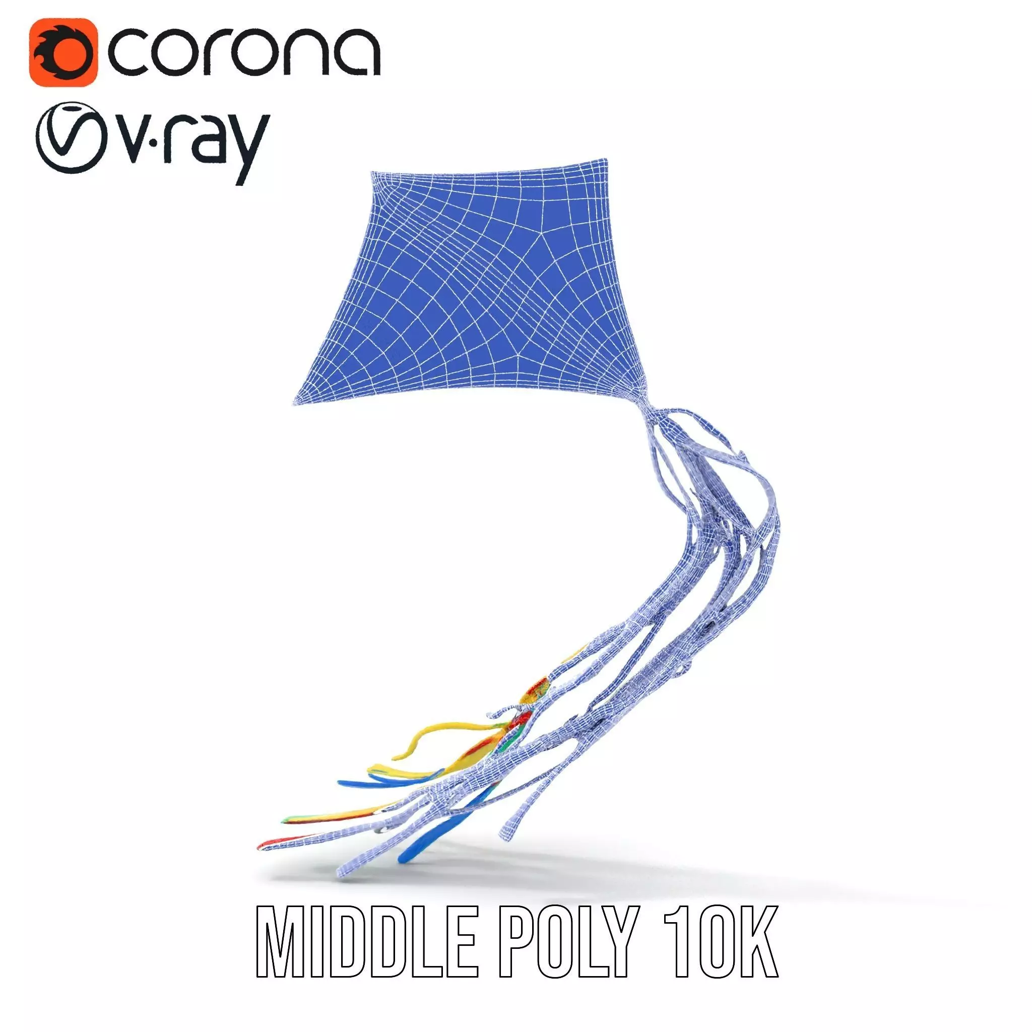 Vivid Sky Kite model pack Low-poly 3D model_27