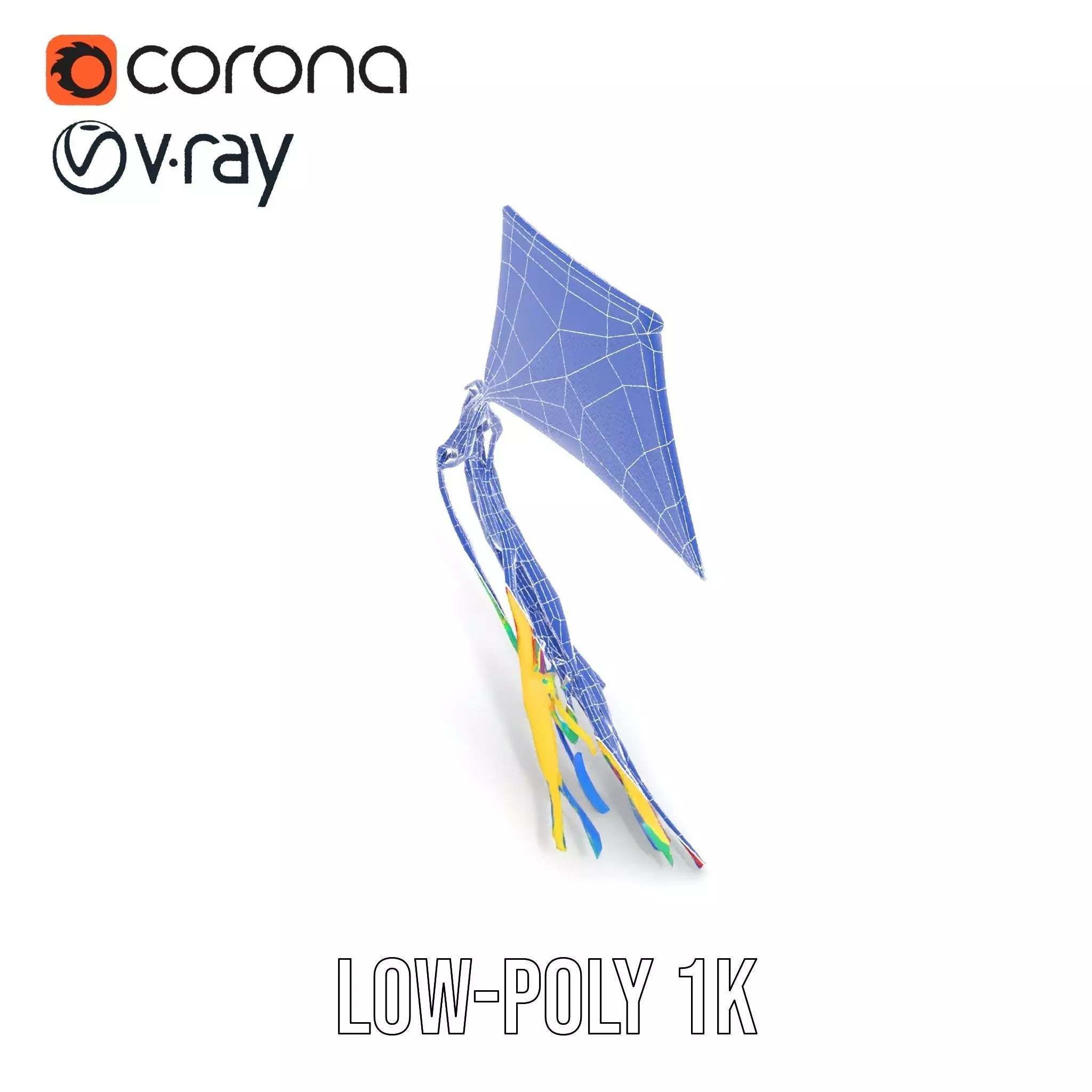Vivid Sky Kite model pack Low-poly 3D model_31