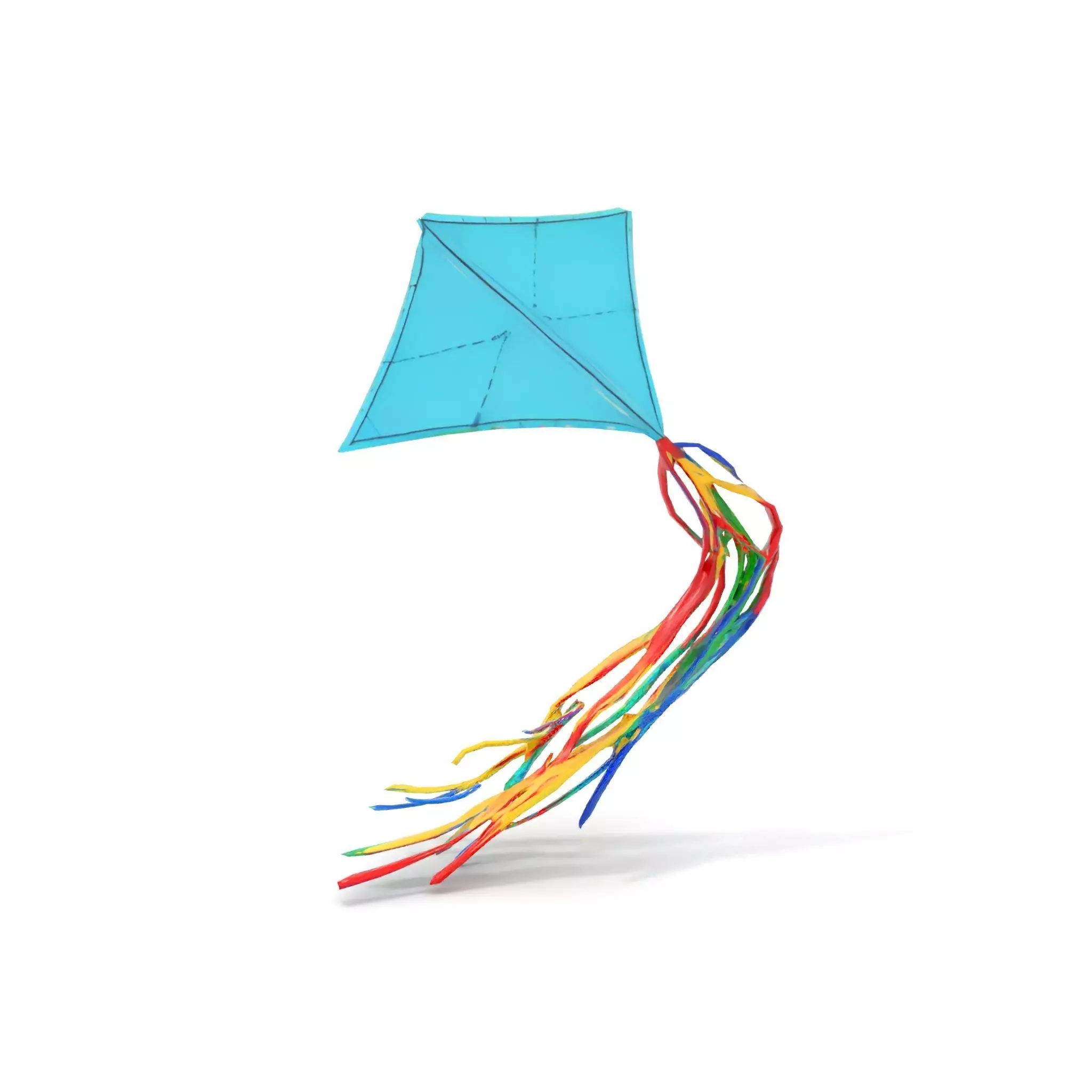 Vivid Sky Kite model pack Low-poly 3D model_7